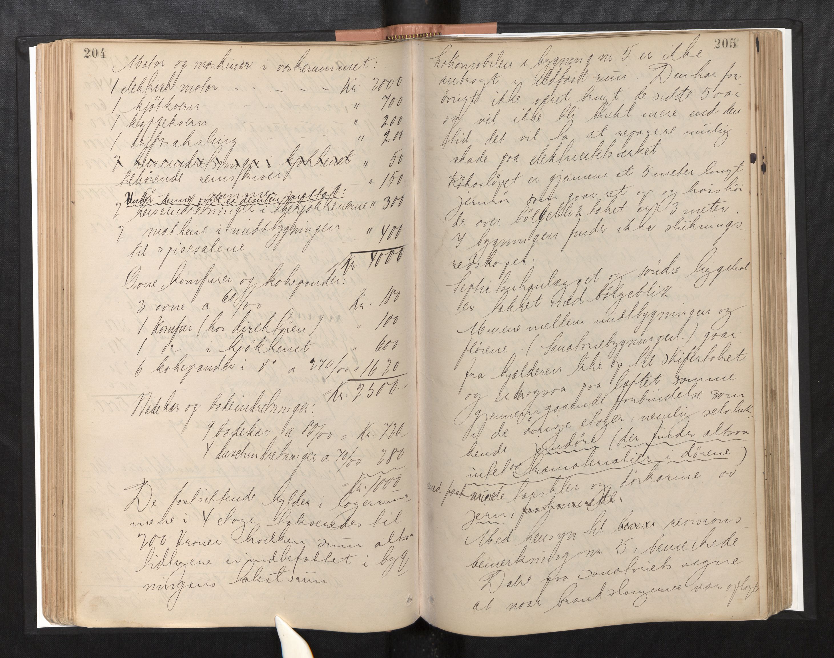 Lensmannen i Luster, AV/SAB-A-29301/0012/L0004: Branntakstprotokoll, 1885-1929, s. 204-205