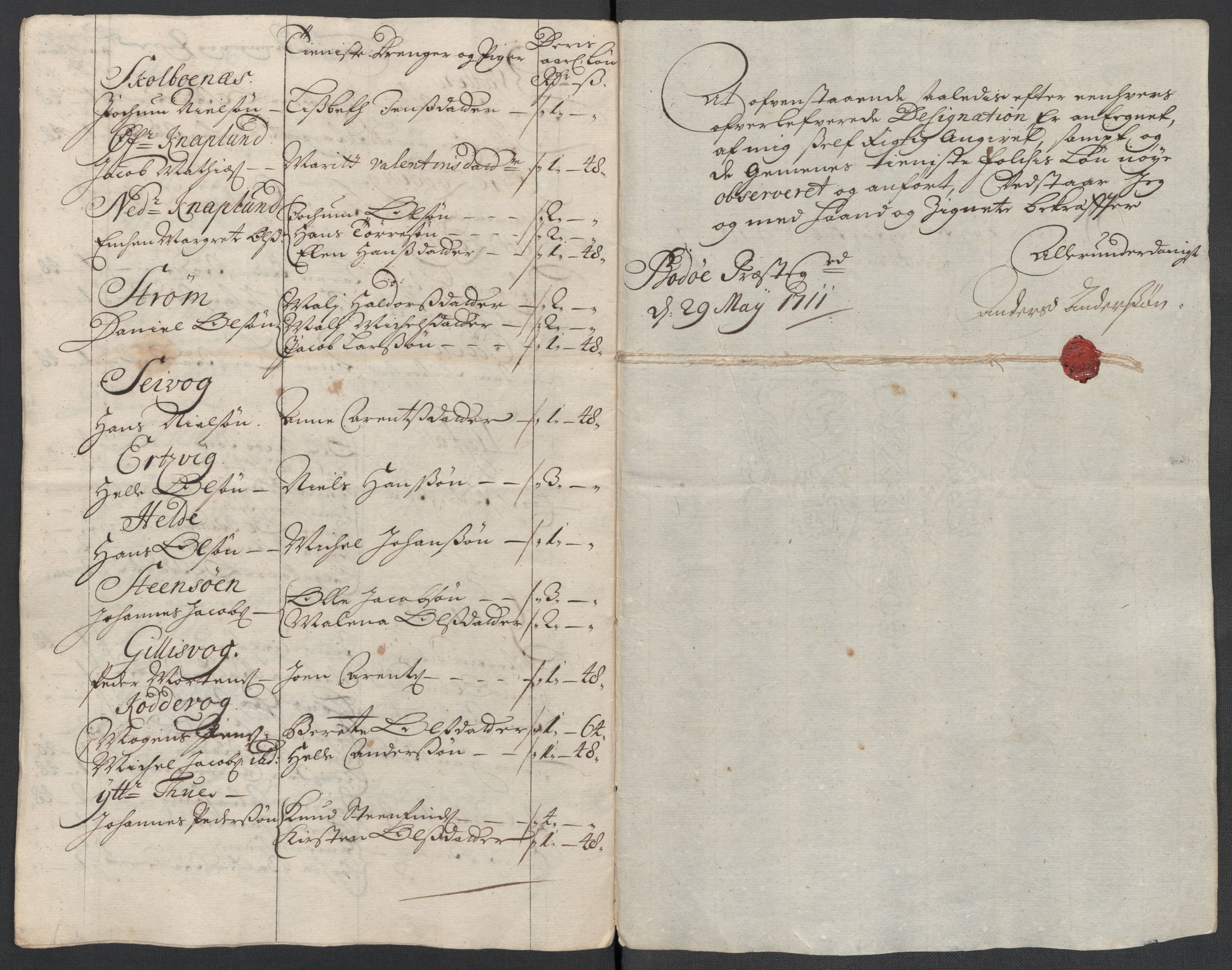 Rentekammeret inntil 1814, Reviderte regnskaper, Fogderegnskap, RA/EA-4092/R66/L4582: Fogderegnskap Salten, 1711-1712, s. 164