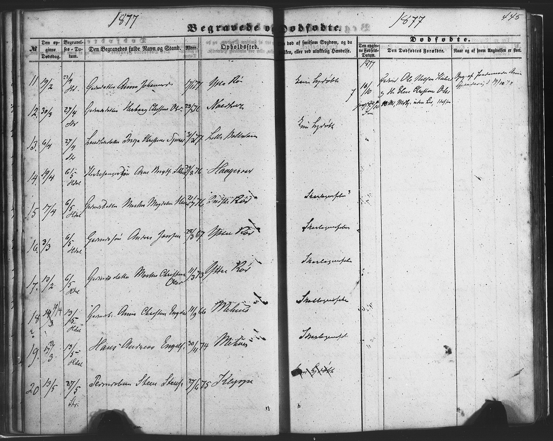 Fusa sokneprestembete, AV/SAB-A-75401/H/Haa: Ministerialbok nr. A 1II, 1855-1879, s. 445