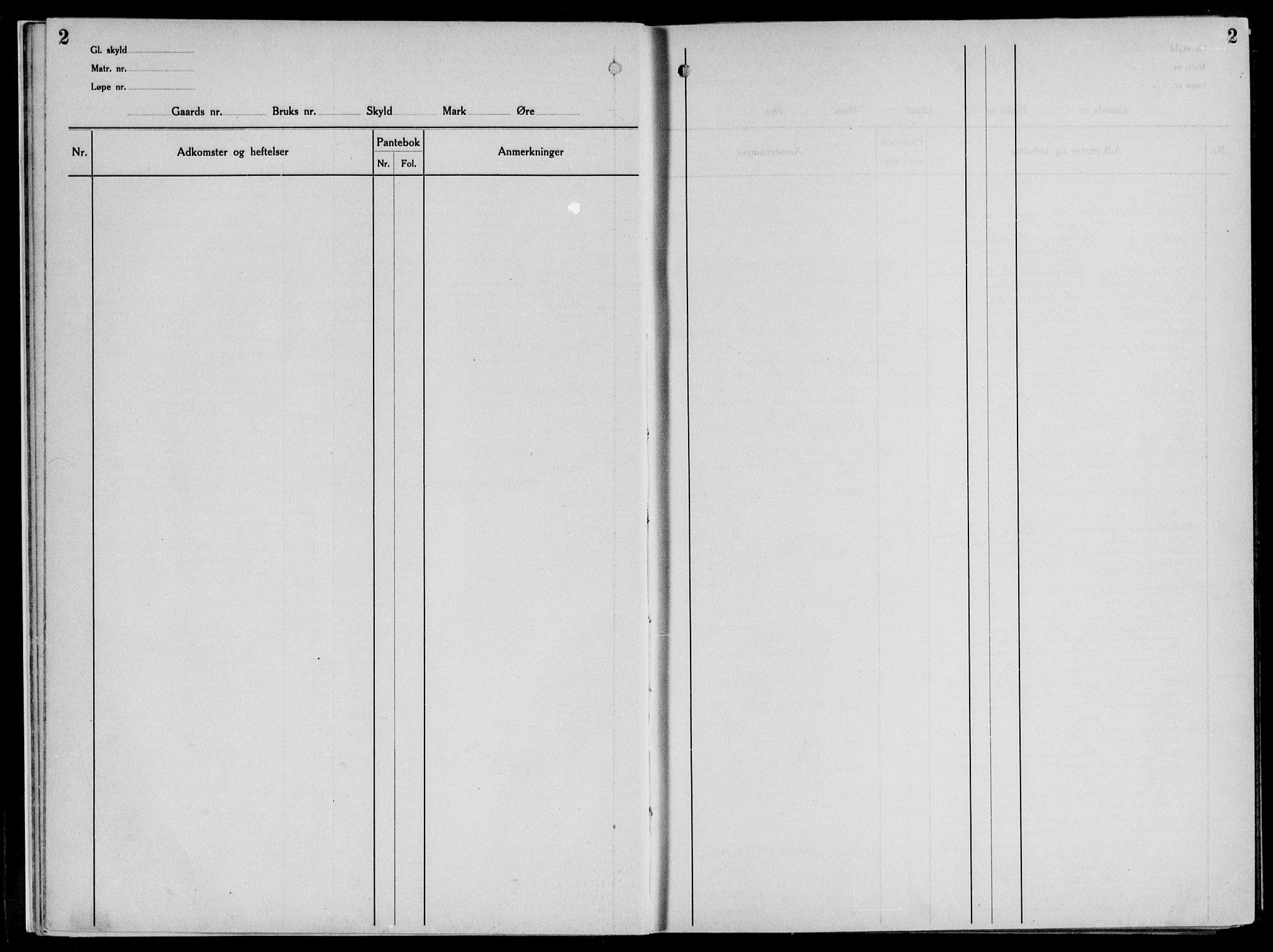 Midhordland sorenskriveri, SAB/A-3001/1/G/Ga/Gab/L0029: Panteregister nr. II.A.b.29, s. 2