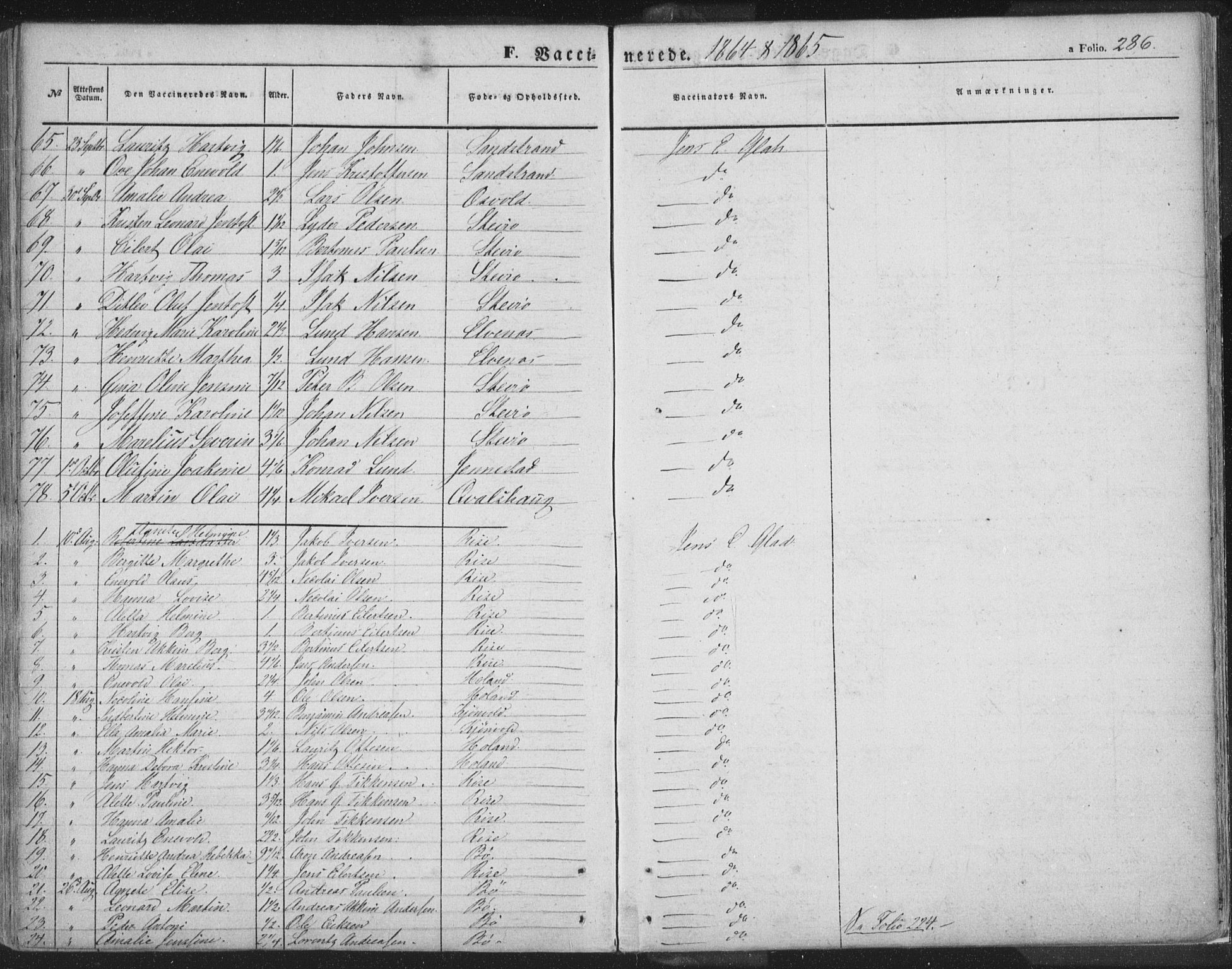 Ministerialprotokoller, klokkerbøker og fødselsregistre - Nordland, AV/SAT-A-1459/895/L1369: Ministerialbok nr. 895A04, 1852-1872, s. 286