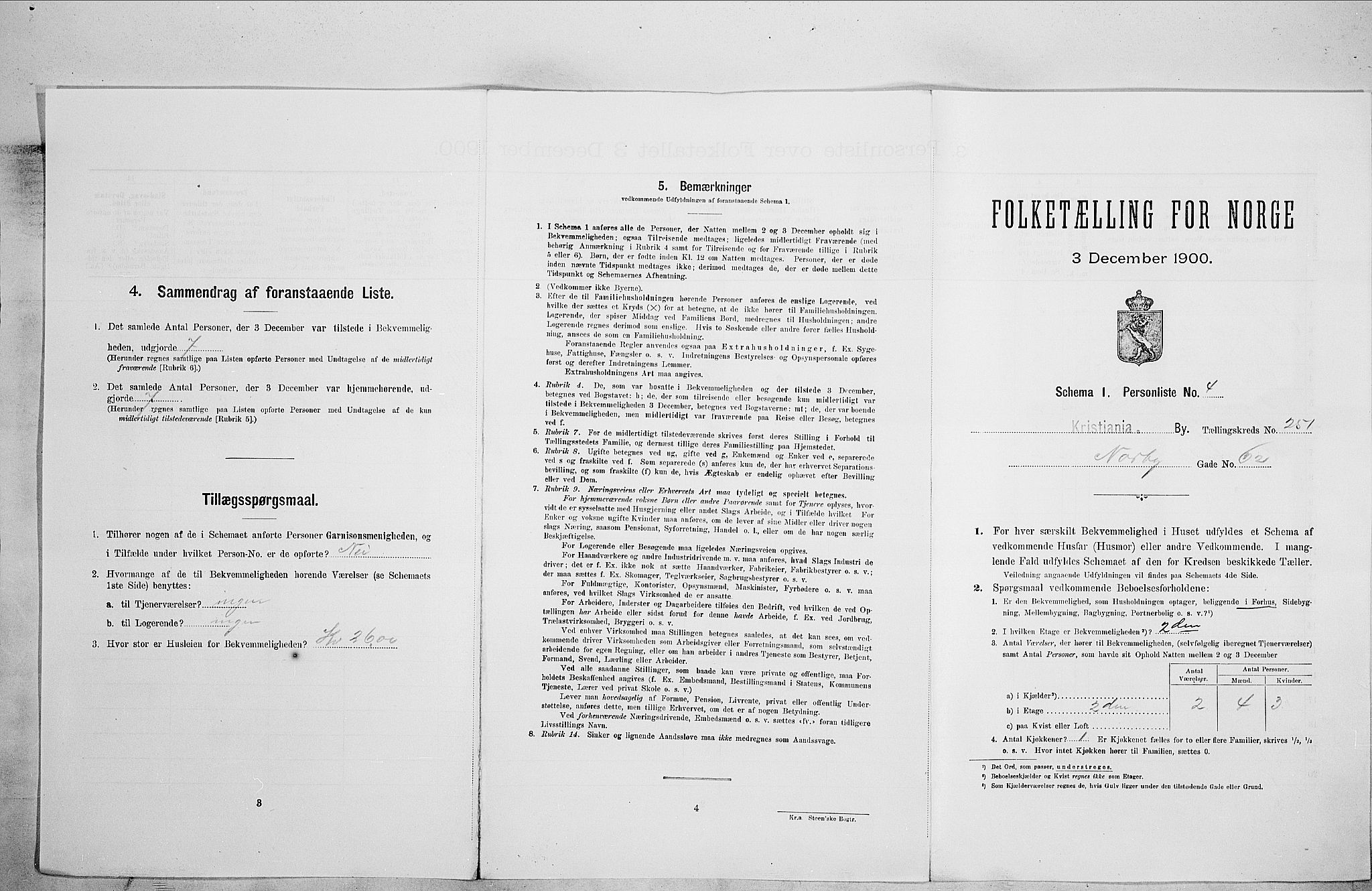 SAO, Folketelling 1900 for 0301 Kristiania kjøpstad, 1900, s. 65590