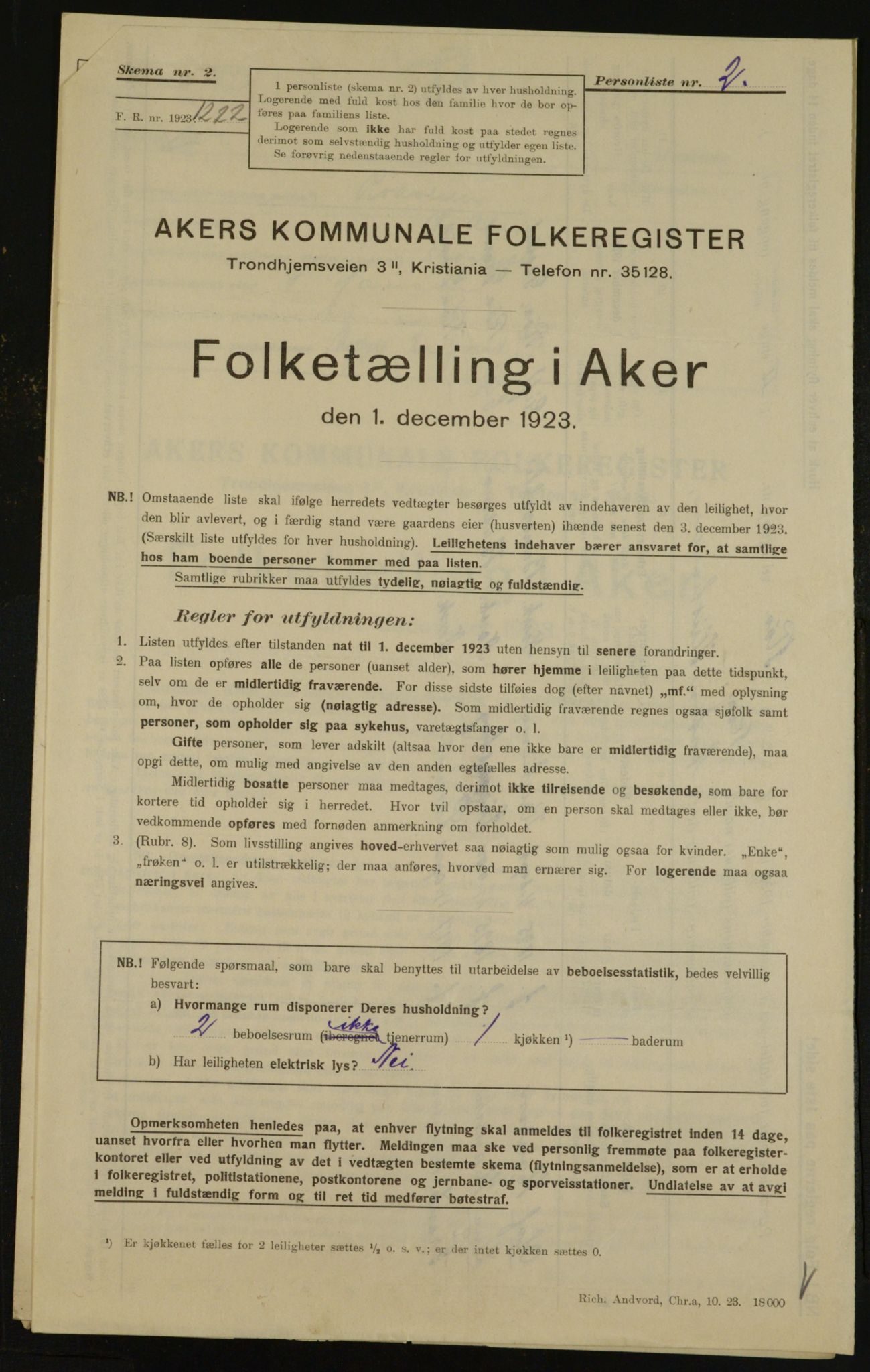 , Kommunal folketelling 1.12.1923 for Aker, 1923, s. 30151