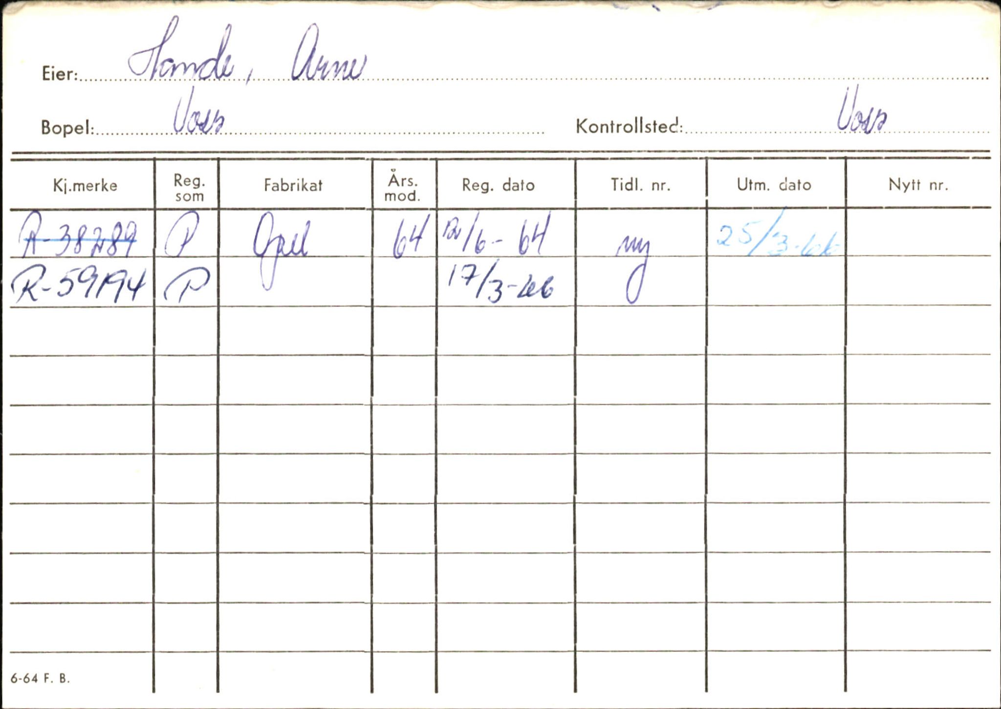 Statens vegvesen, Hordaland vegkontor, AV/SAB-A-5201/2/Ha/L0018: R-eierkort H, 1920-1971, s. 709