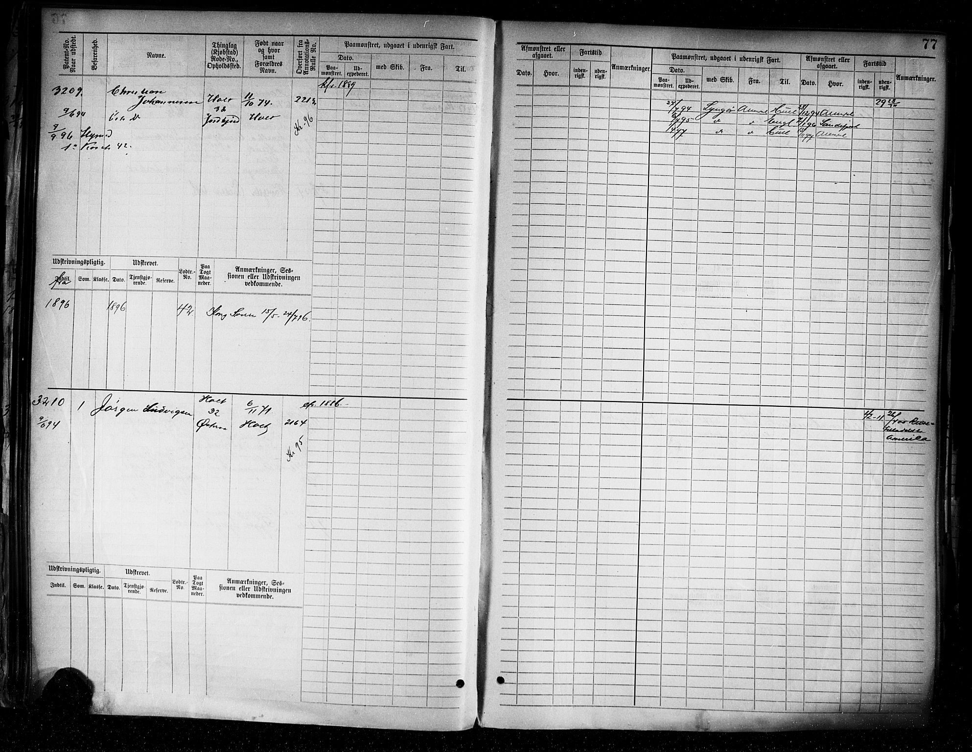 Tvedestrand mønstringskrets, AV/SAK-2031-0011/F/Fb/L0005: Hovedrulle A nr 3057-3817, R-6, 1890-1920, s. 79