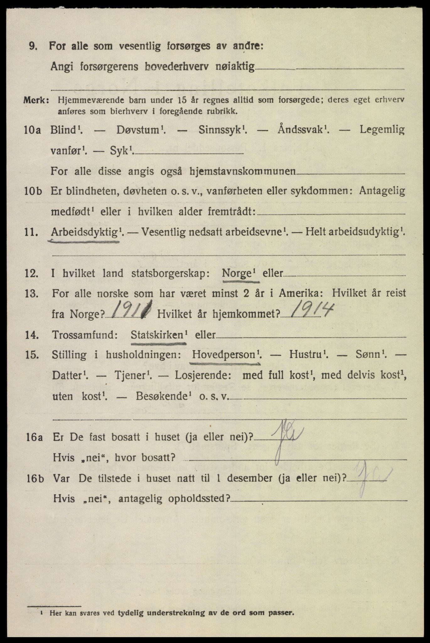 SAK, Folketelling 1920 for 1026 Åseral herred, 1920, s. 1173