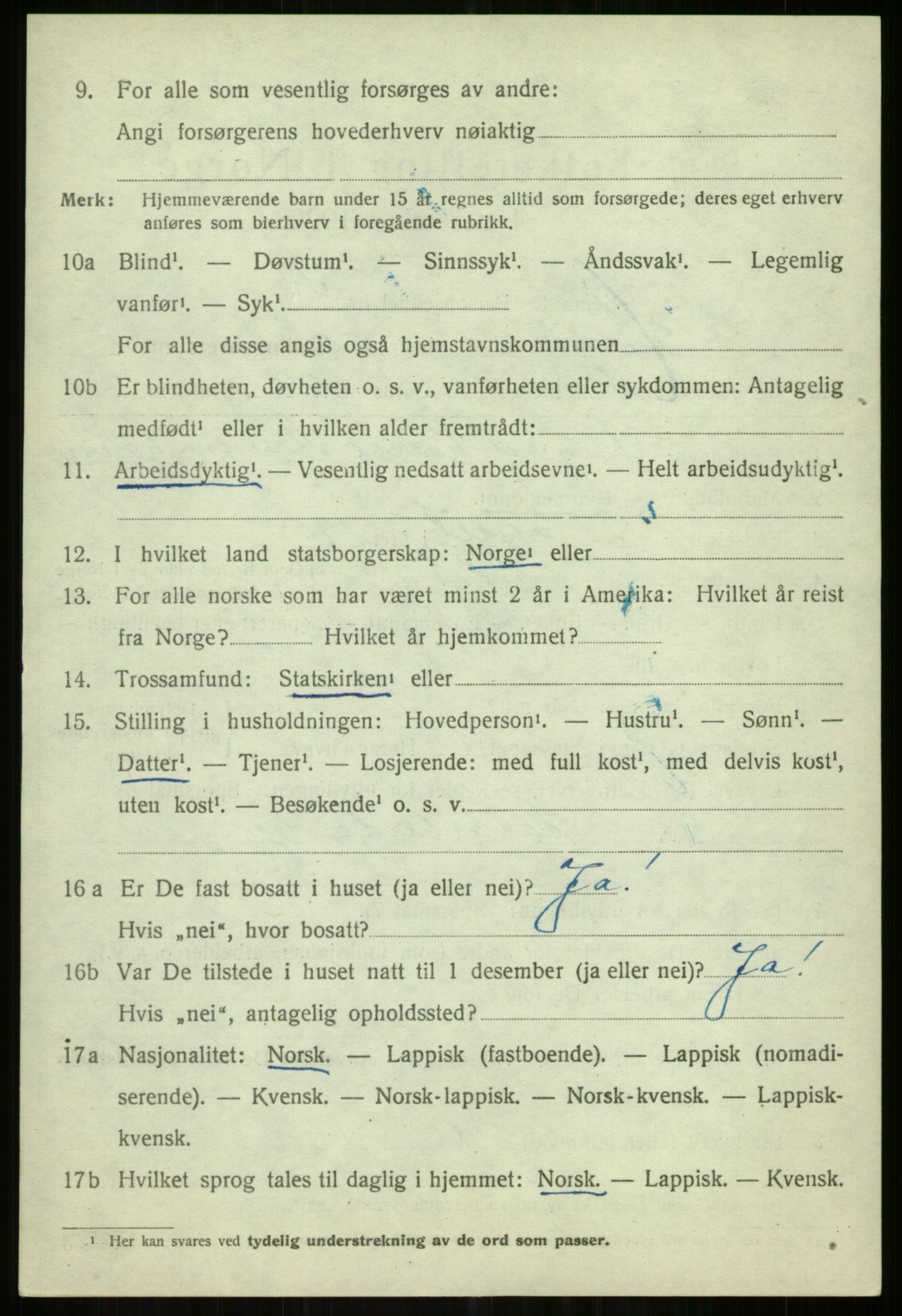 SATØ, Folketelling 1920 for 1935 Helgøy herred, 1920, s. 3199