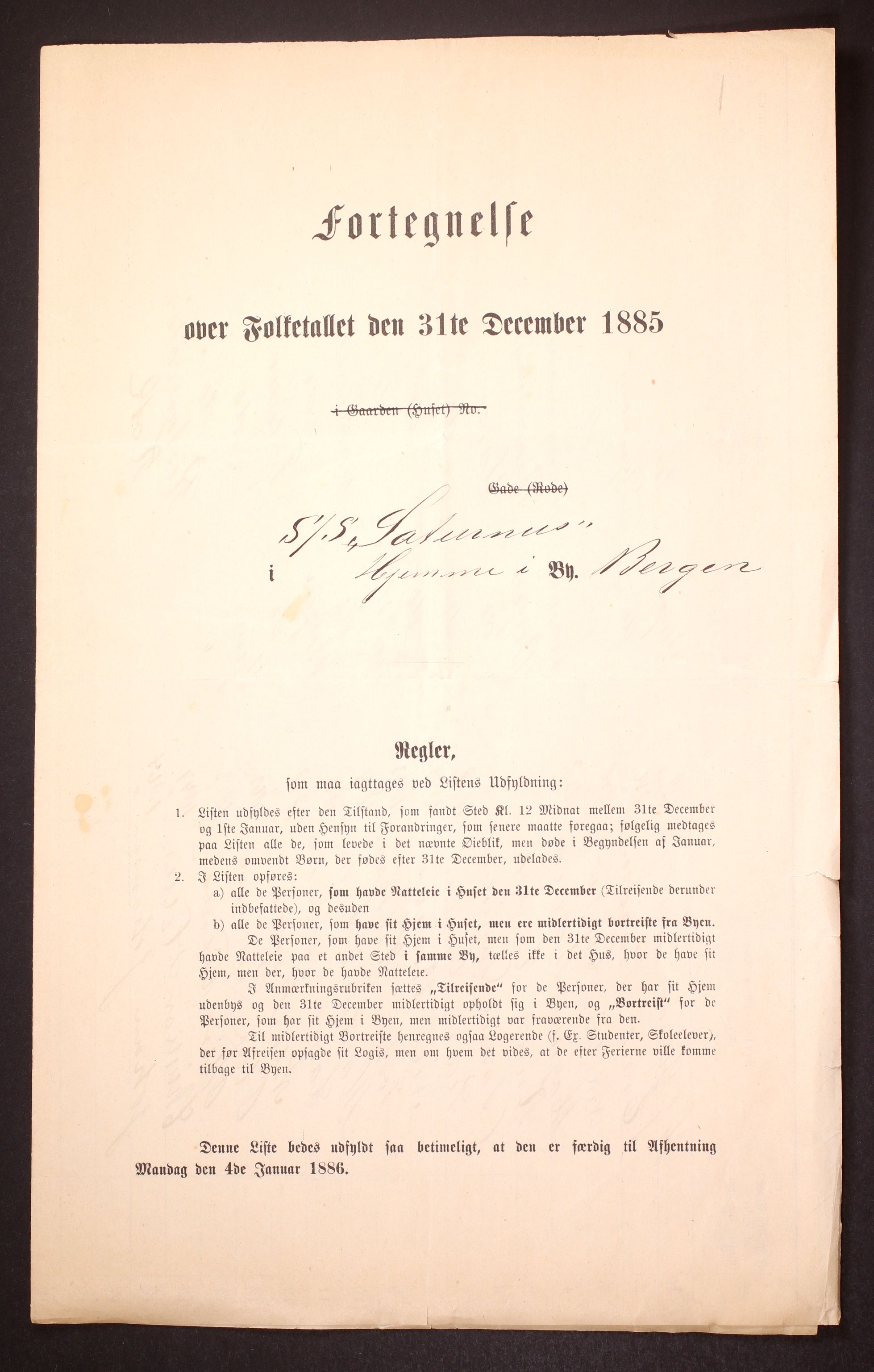 SAT, Folketelling 1885 for 1601 Trondheim kjøpstad, 1885, s. 2669