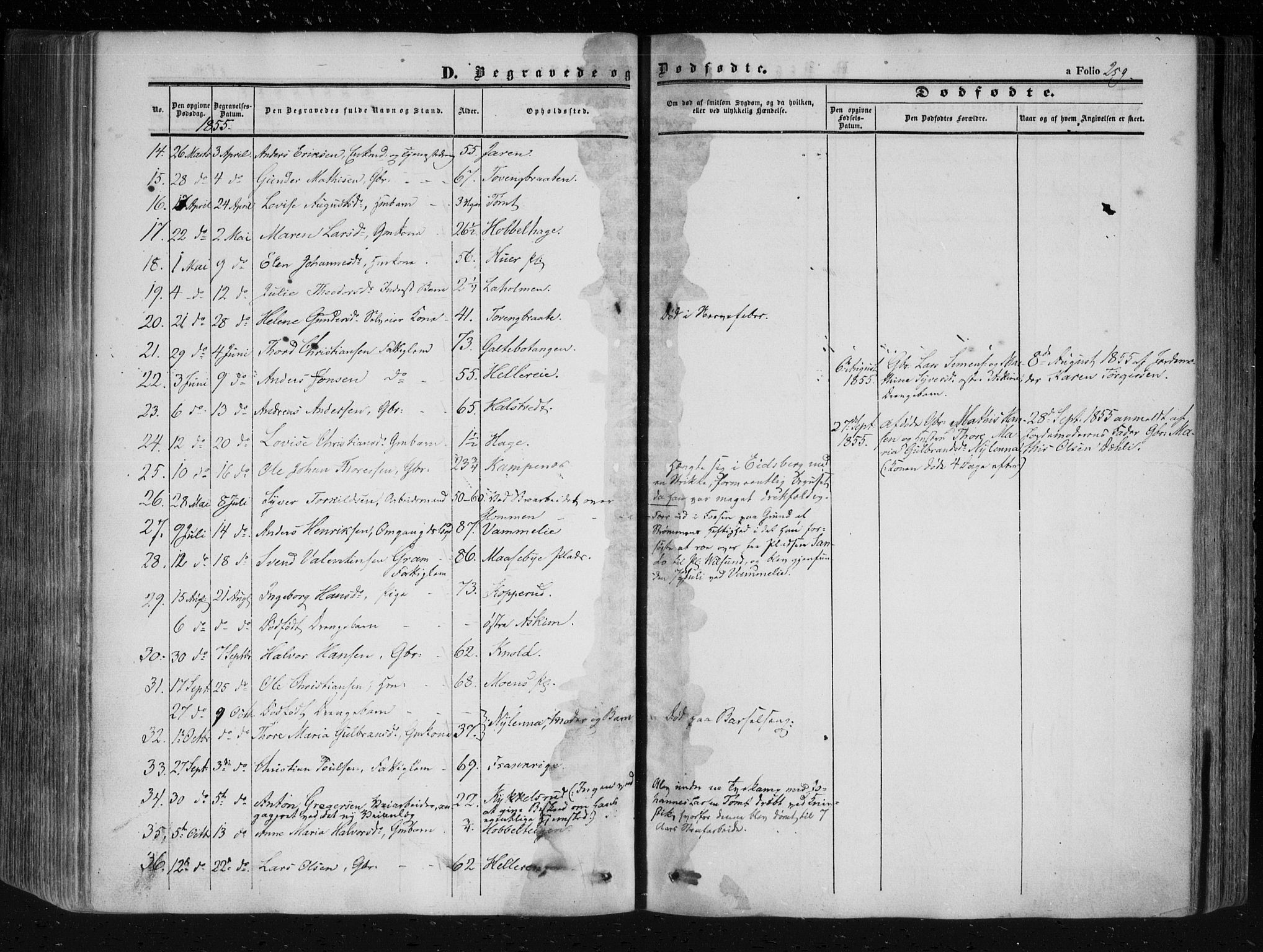 Askim prestekontor Kirkebøker, AV/SAO-A-10900/F/Fa/L0005: Ministerialbok nr. 5, 1847-1879, s. 259