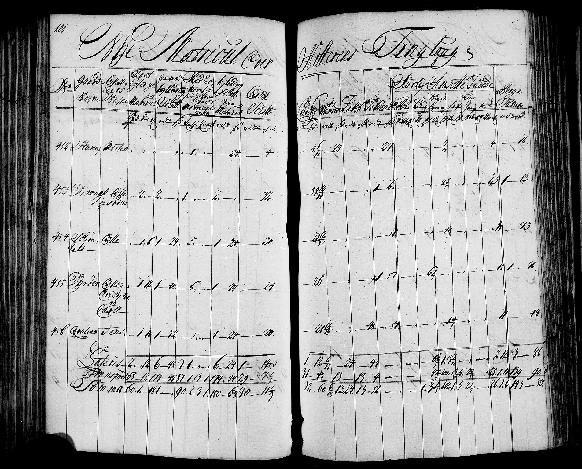 Rentekammeret inntil 1814, Realistisk ordnet avdeling, RA/EA-4070/N/Nb/Nbf/L0163: Fosen matrikkelprotokoll, 1723, s. 101