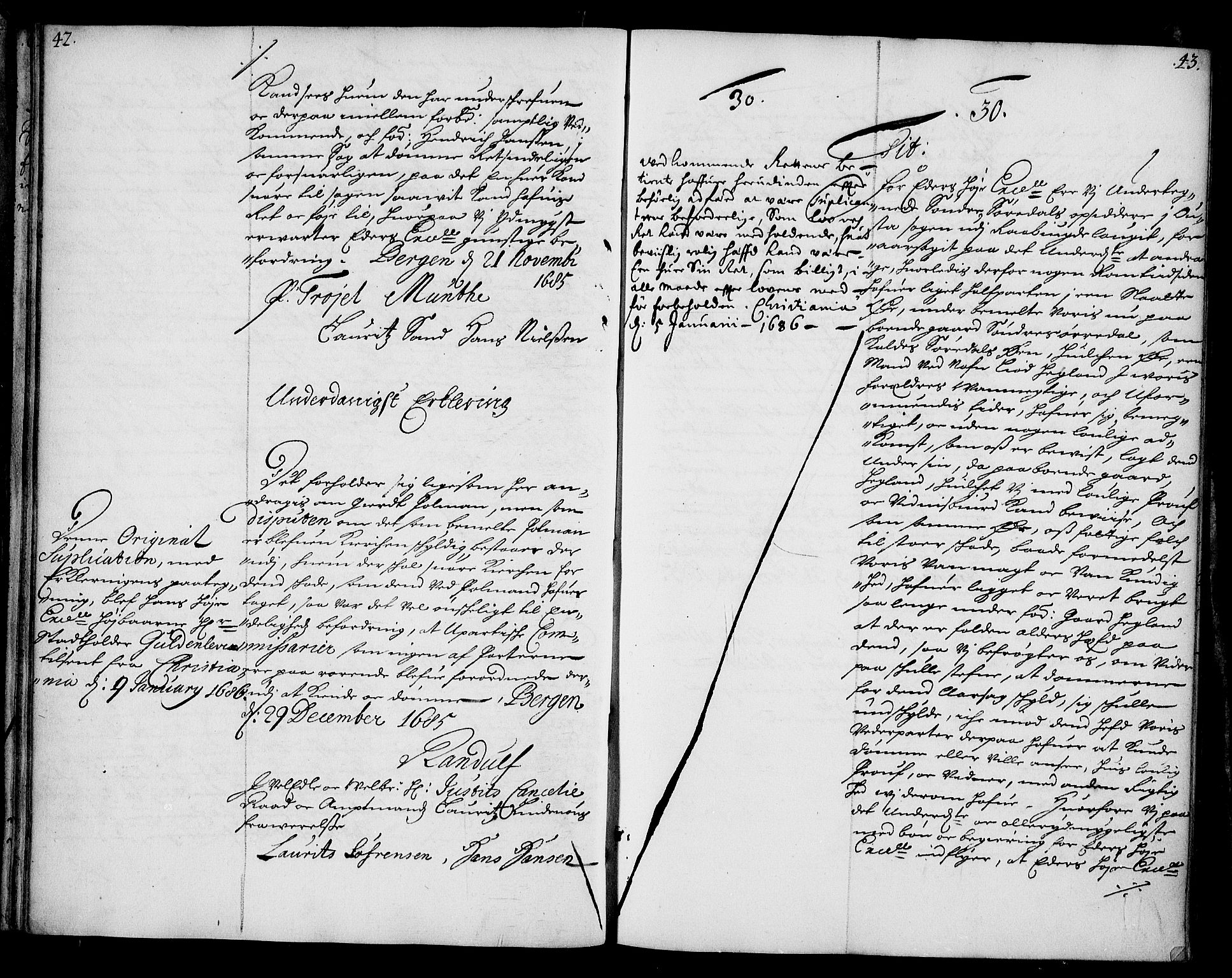 Stattholderembetet 1572-1771, AV/RA-EA-2870/Ae/L0002: Supplikasjons- og resolusjonsprotokoll, 1686, s. 42-43