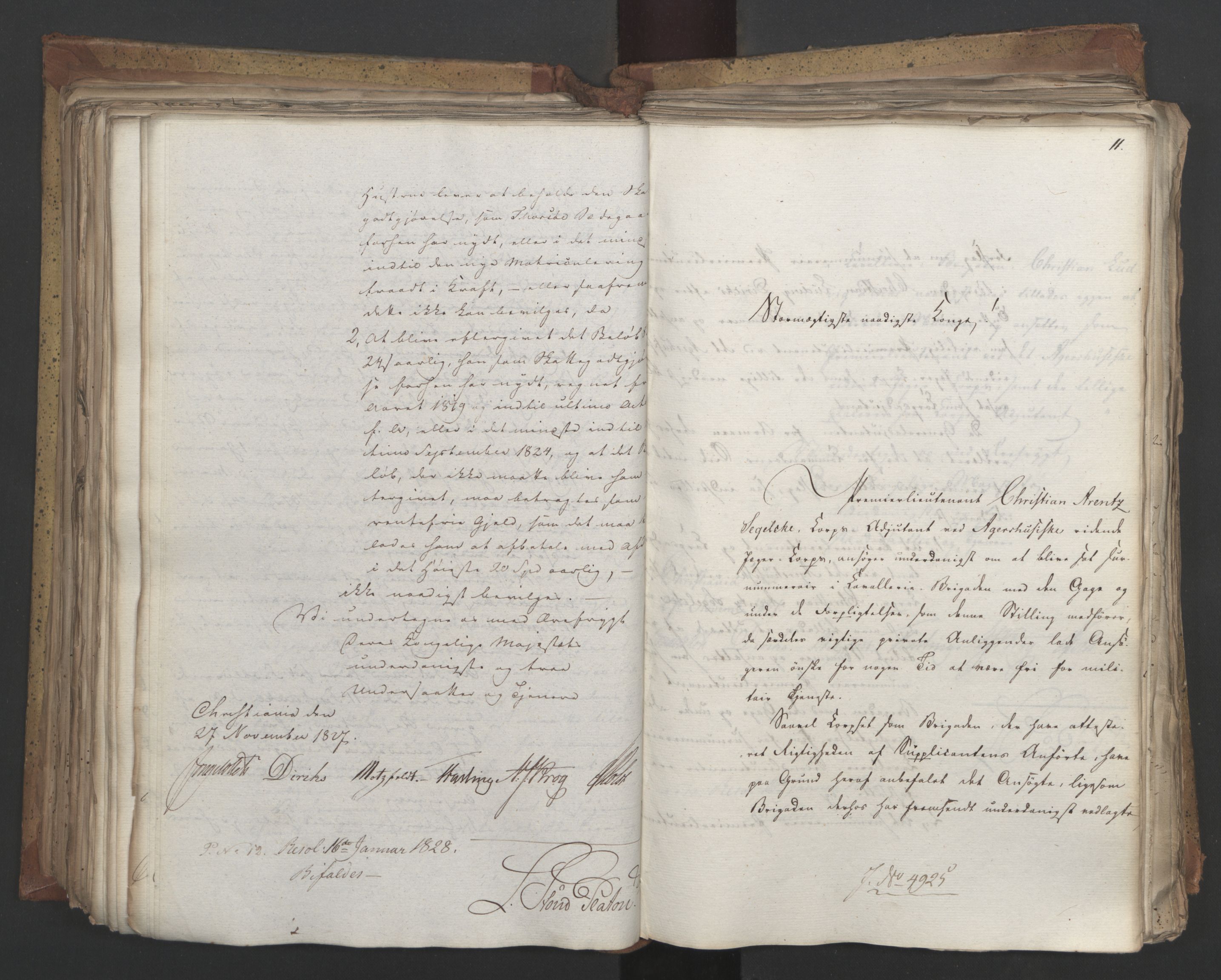 Statsrådsavdelingen i Stockholm, AV/RA-S-1003/D/Da/L0053: Regjeringsinnstillinger nr. 4800-5017, 1827, s. 377