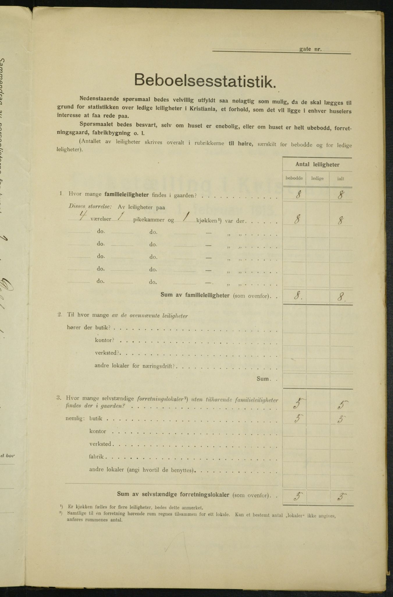 OBA, Kommunal folketelling 1.2.1915 for Kristiania, 1915, s. 14036