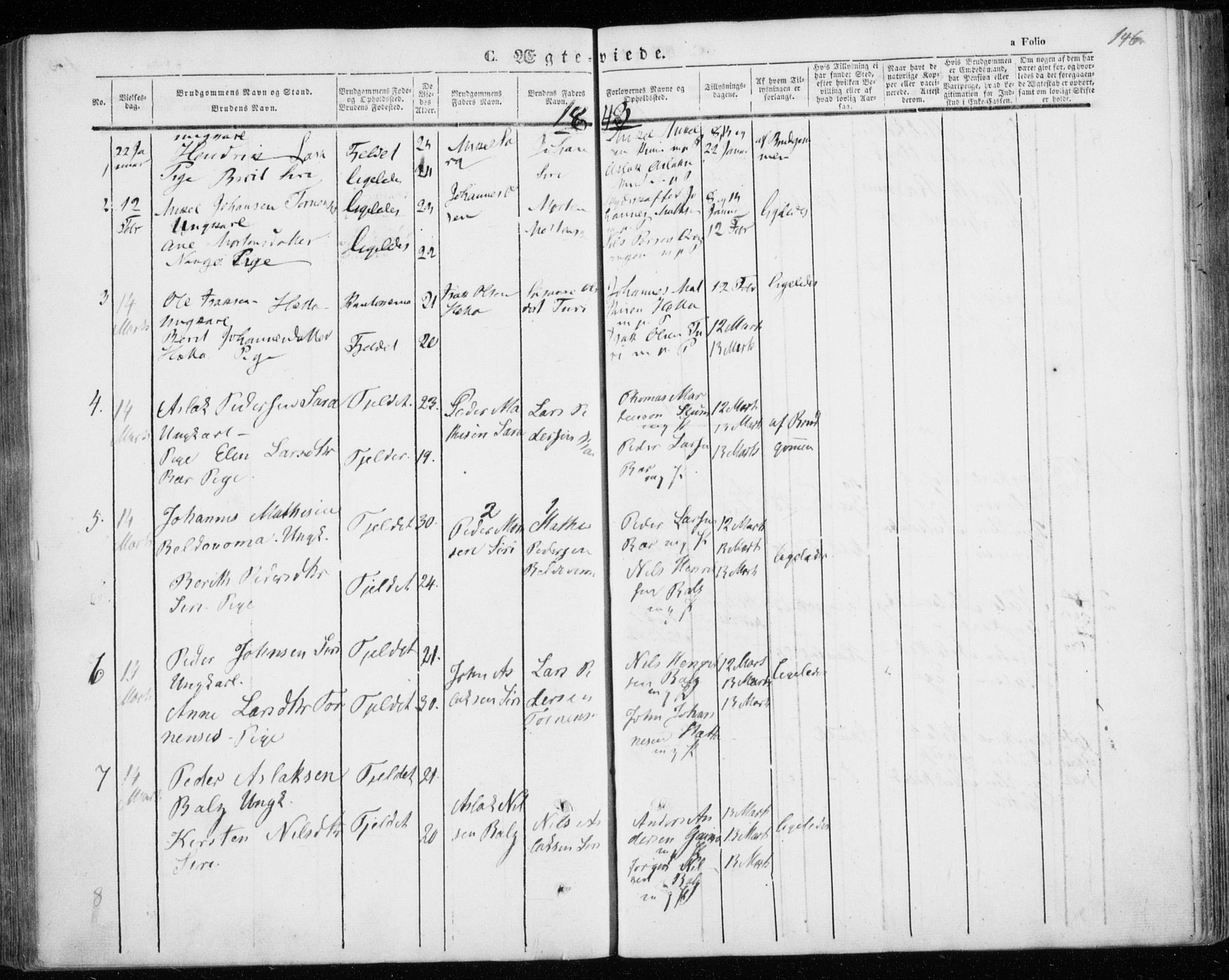 Kautokeino sokneprestembete, AV/SATØ-S-1340/H/Ha/L0002.kirke: Ministerialbok nr. 2, 1843-1861, s. 146