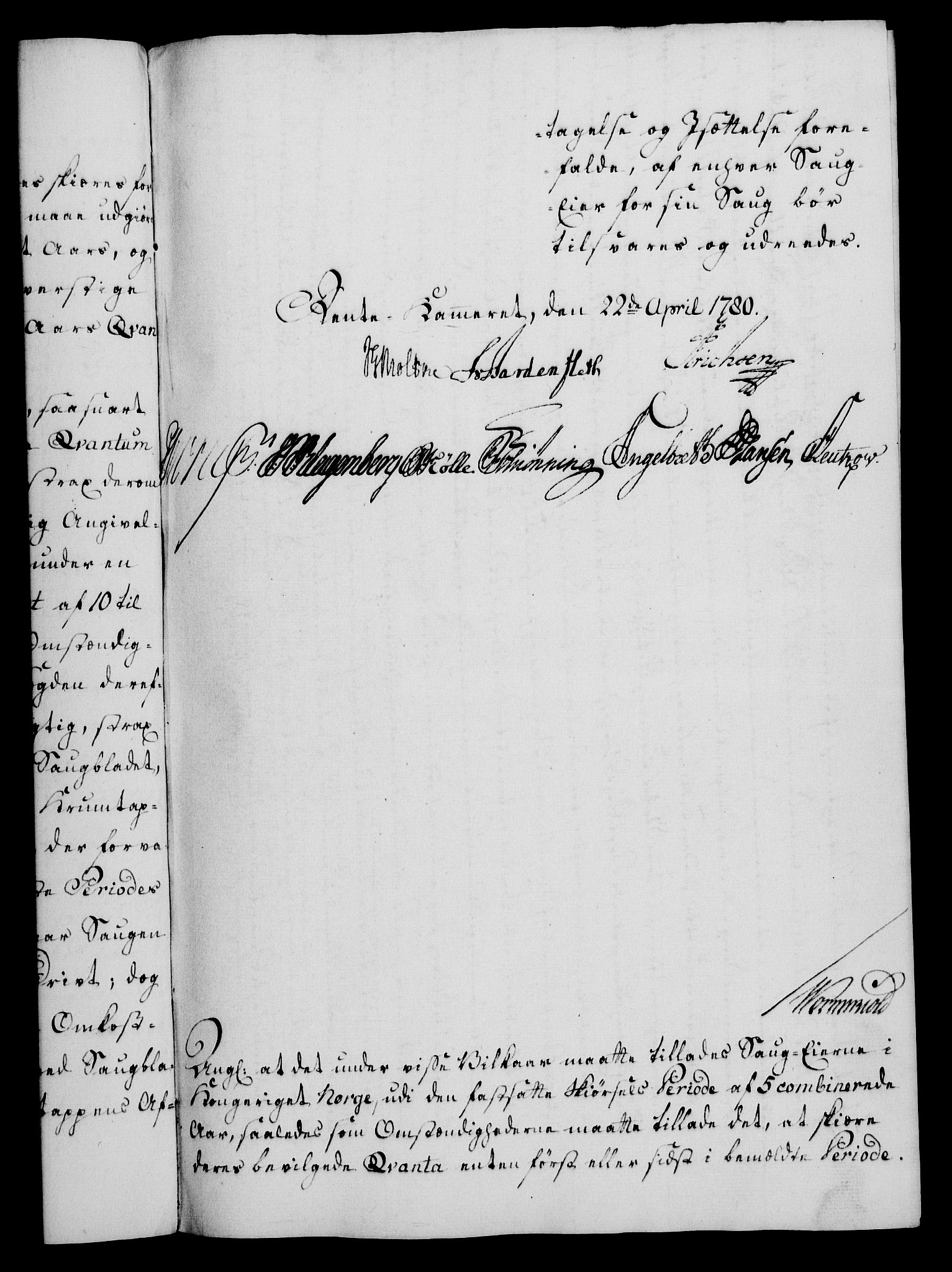 Rentekammeret, Kammerkanselliet, AV/RA-EA-3111/G/Gf/Gfa/L0062: Norsk relasjons- og resolusjonsprotokoll (merket RK 52.62), 1780, s. 210