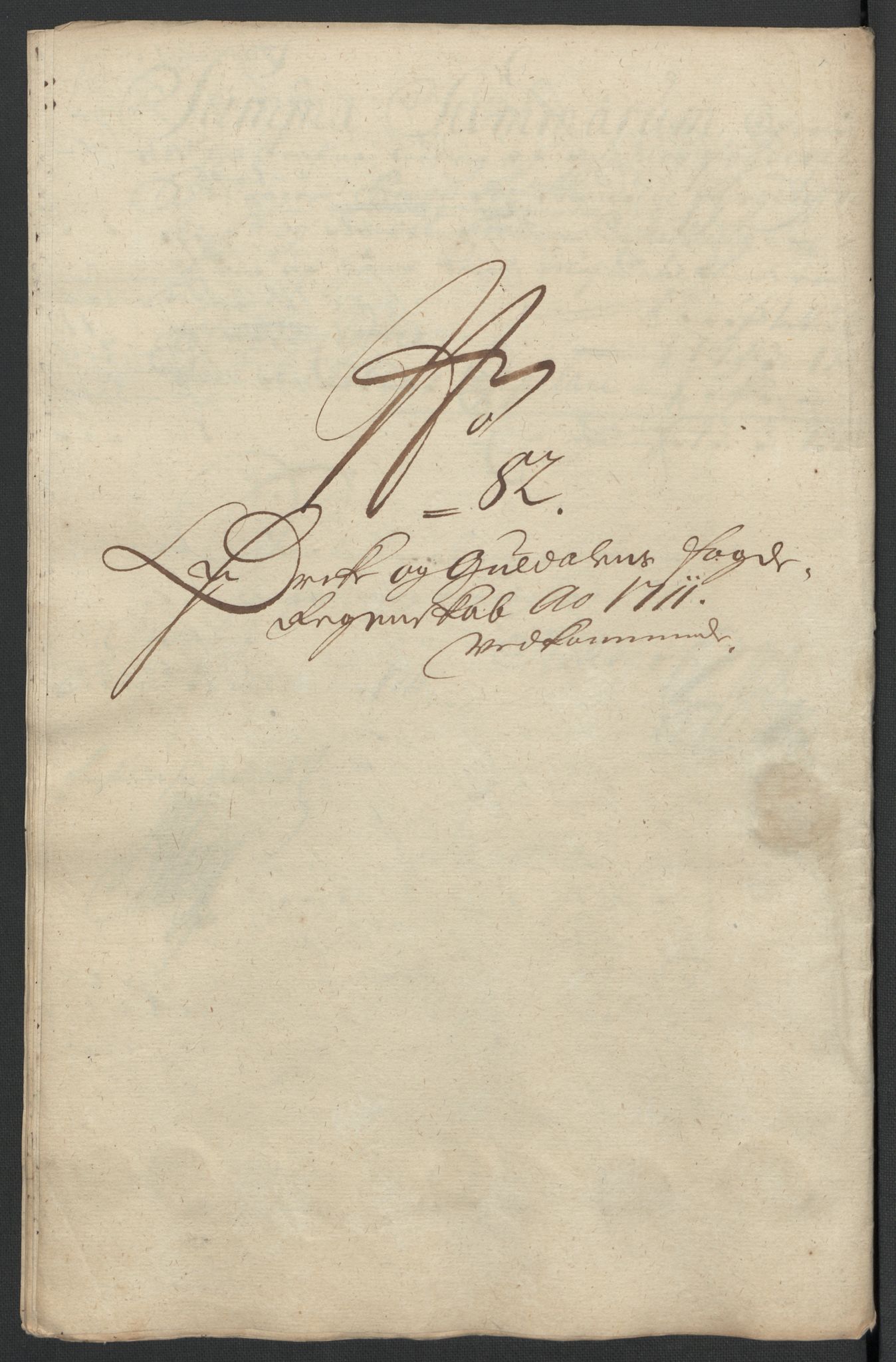 Rentekammeret inntil 1814, Reviderte regnskaper, Fogderegnskap, RA/EA-4092/R60/L3961: Fogderegnskap Orkdal og Gauldal, 1711, s. 398