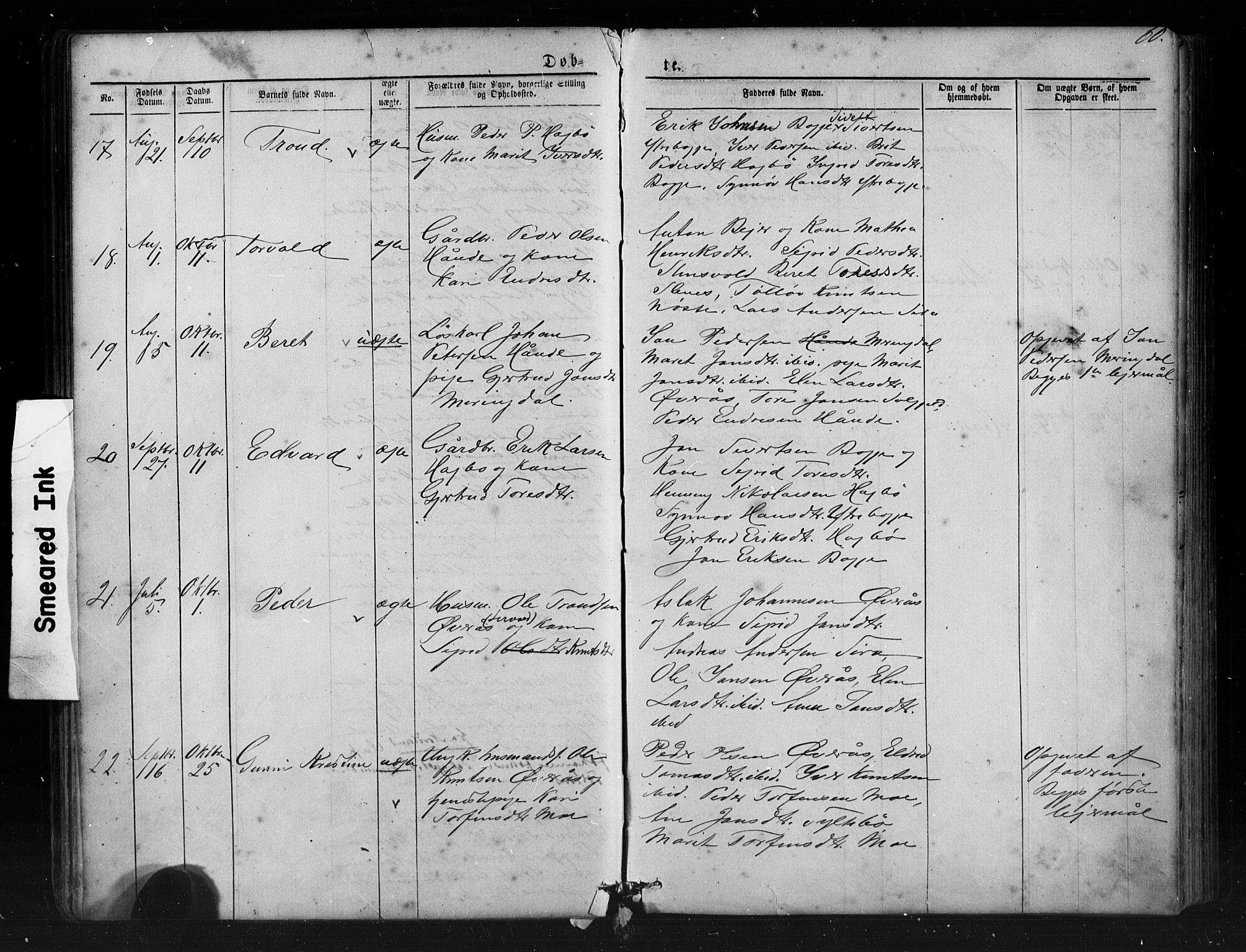 Ministerialprotokoller, klokkerbøker og fødselsregistre - Møre og Romsdal, AV/SAT-A-1454/552/L0638: Klokkerbok nr. 552C01, 1867-1902, s. 60