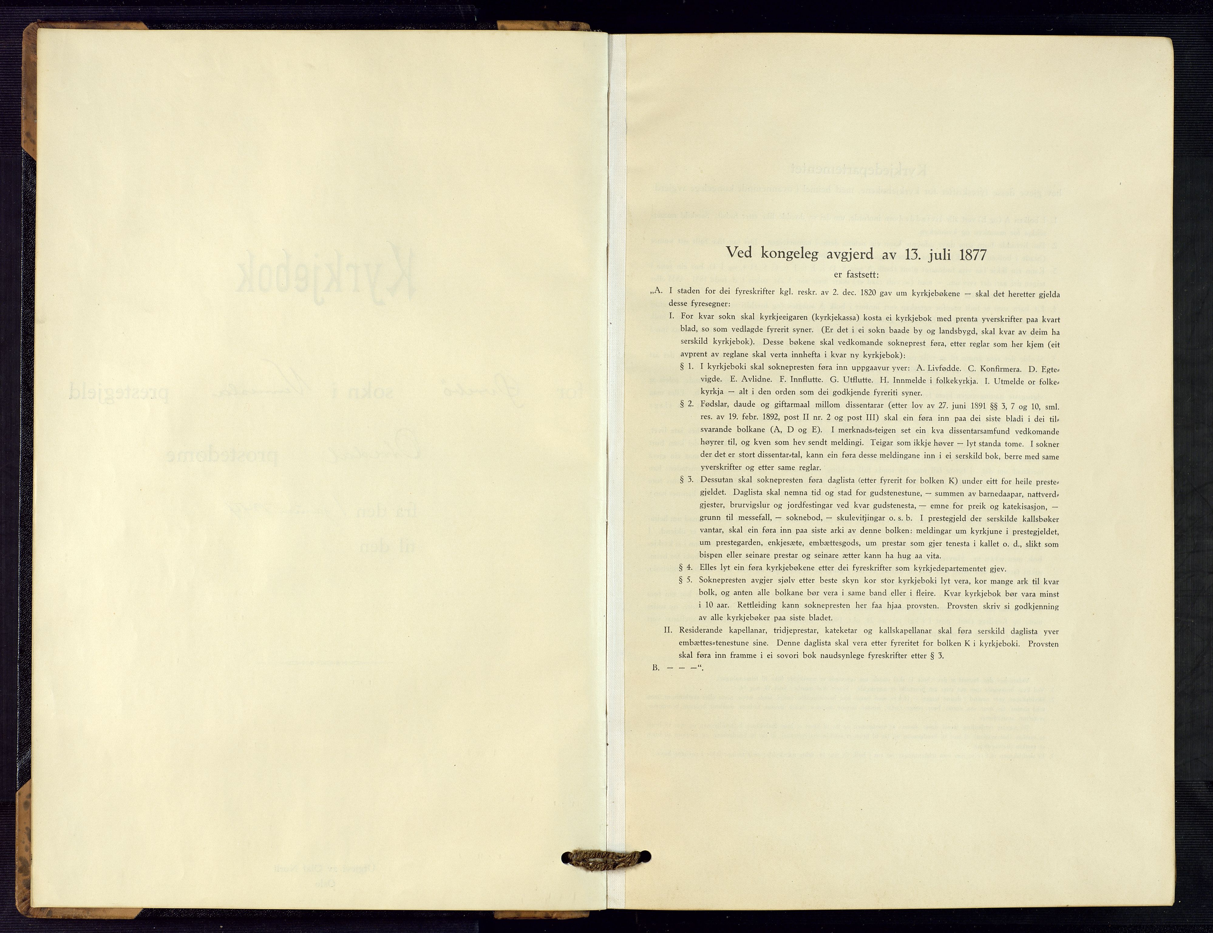 Vennesla sokneprestkontor, AV/SAK-1111-0045/Fb/Fbc/L0004: Klokkerbok nr. B 4, 1921-1972