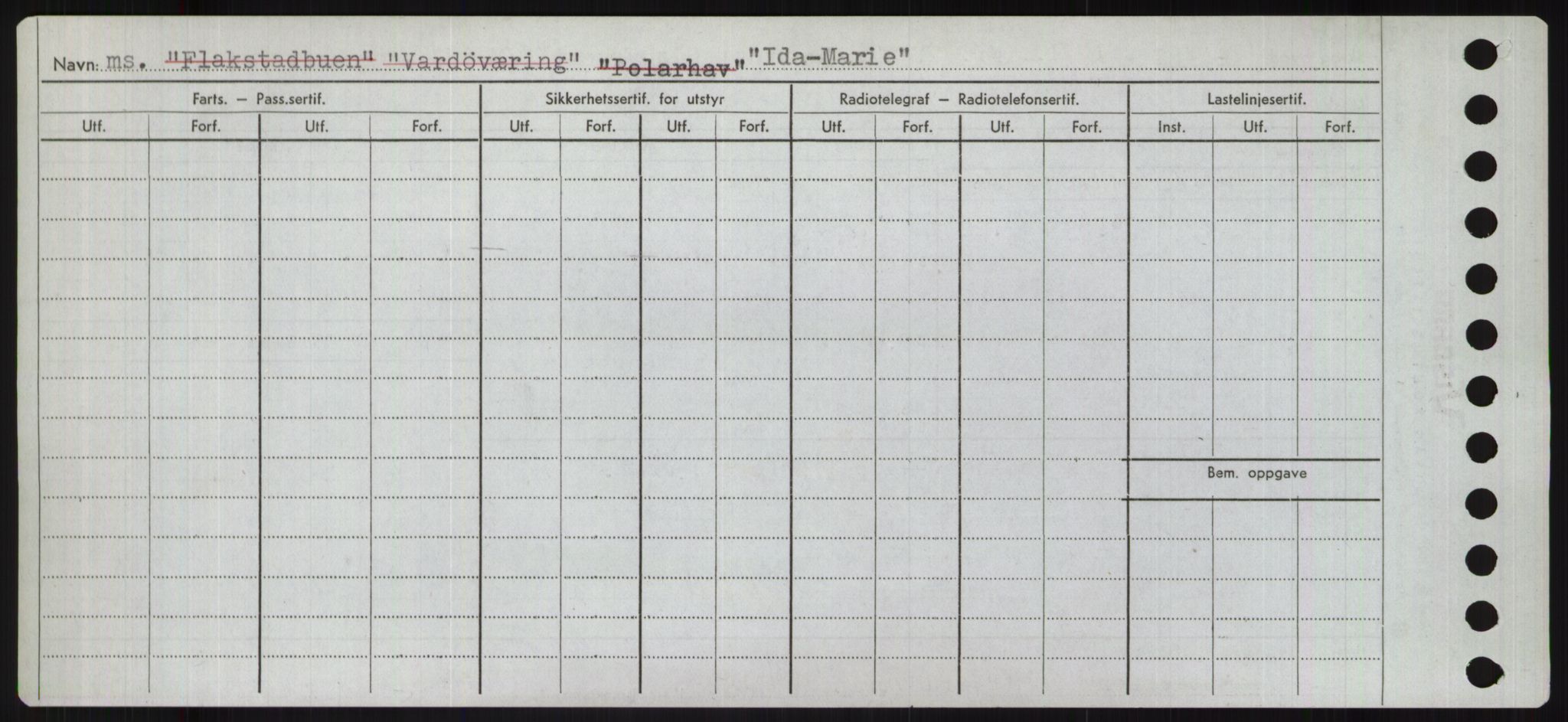 Sjøfartsdirektoratet med forløpere, Skipsmålingen, RA/S-1627/H/Ha/L0003/0001: Fartøy, Hilm-Mar / Fartøy, Hilm-Kol, s. 274