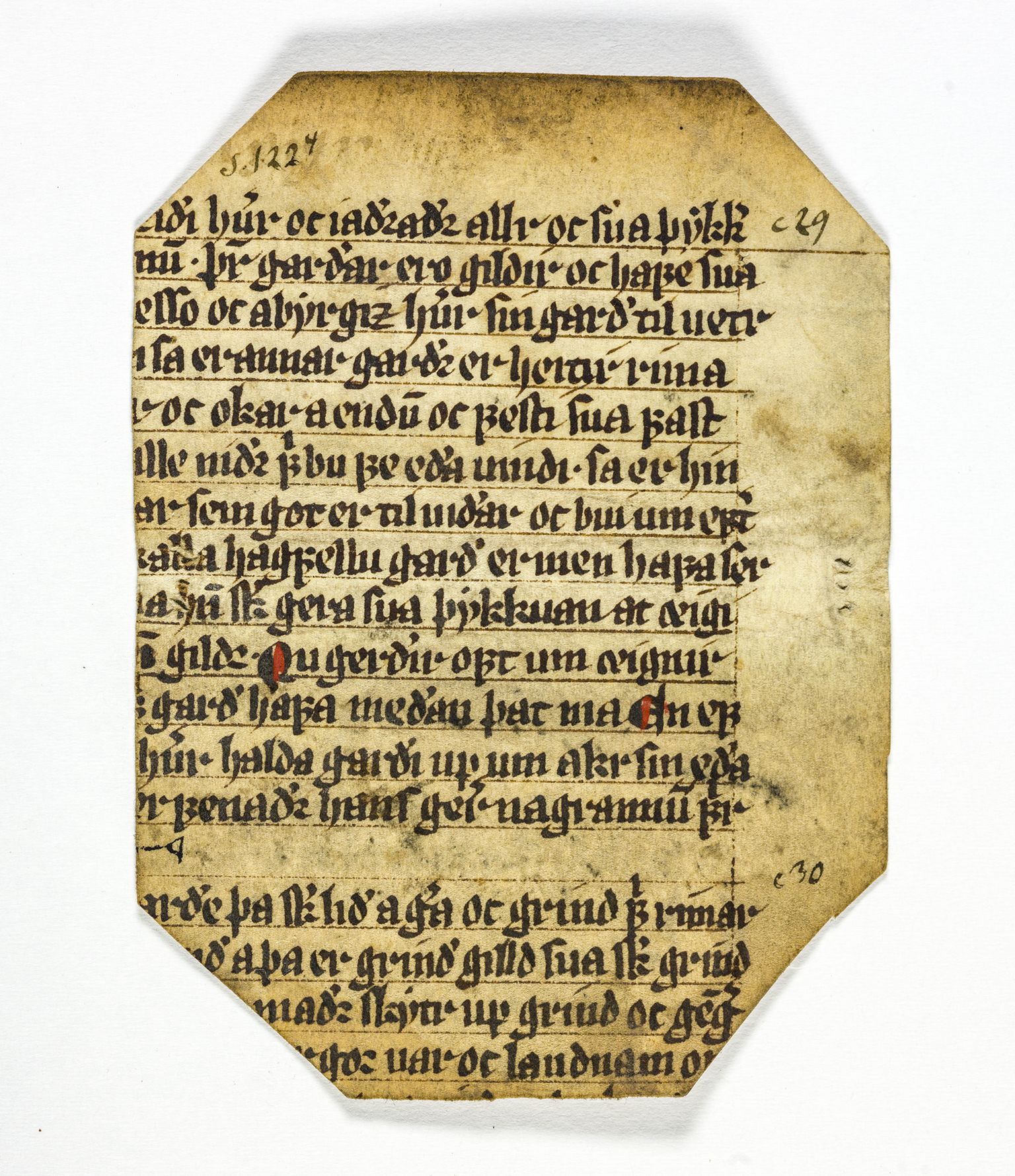 Riksarkivets diplomsamling, AV/RA-EA-5965/F26/L0003: Norrøne membranfragmenter bestand 11-30, 1100-1536, s. 78