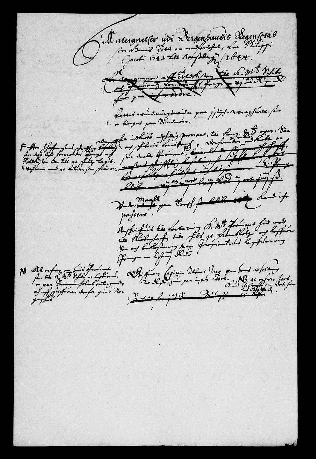 Rentekammeret inntil 1814, Reviderte regnskaper, Lensregnskaper, AV/RA-EA-5023/R/Rb/Rbt/L0098: Bergenhus len, 1642-1644