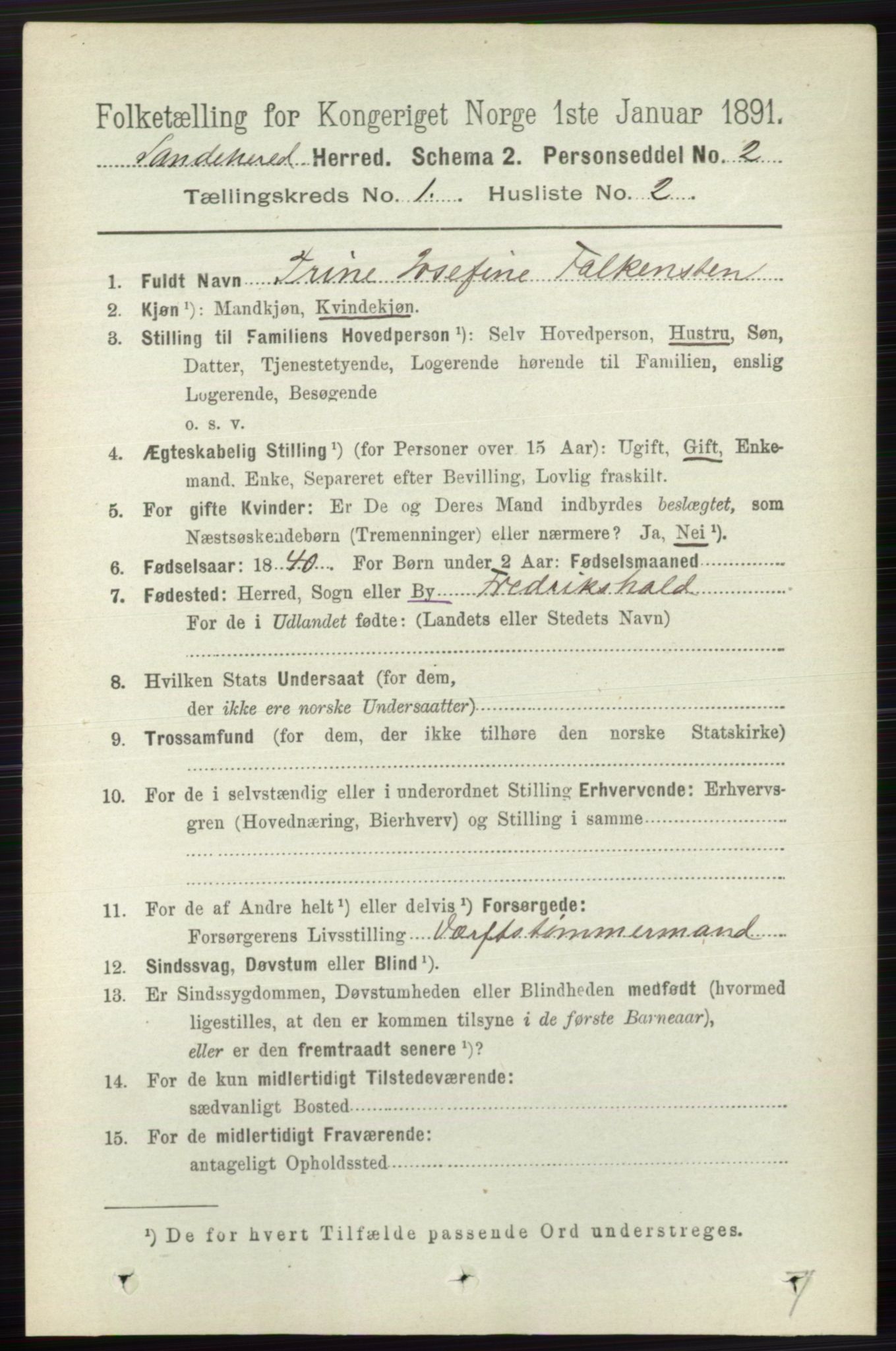 RA, Folketelling 1891 for 0724 Sandeherred herred, 1891, s. 182