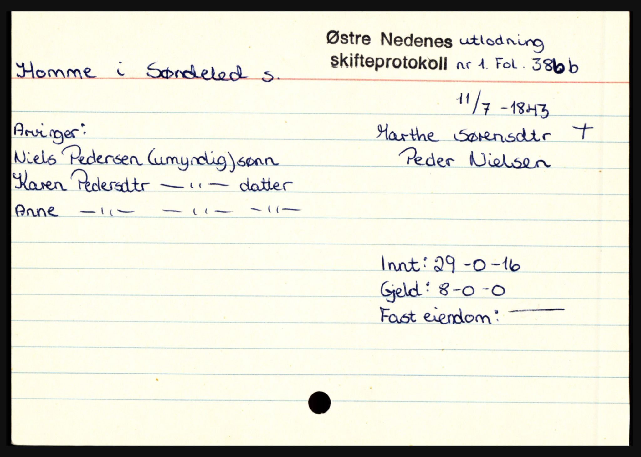 Holt sorenskriveri, AV/SAK-1221-0002/H, s. 709