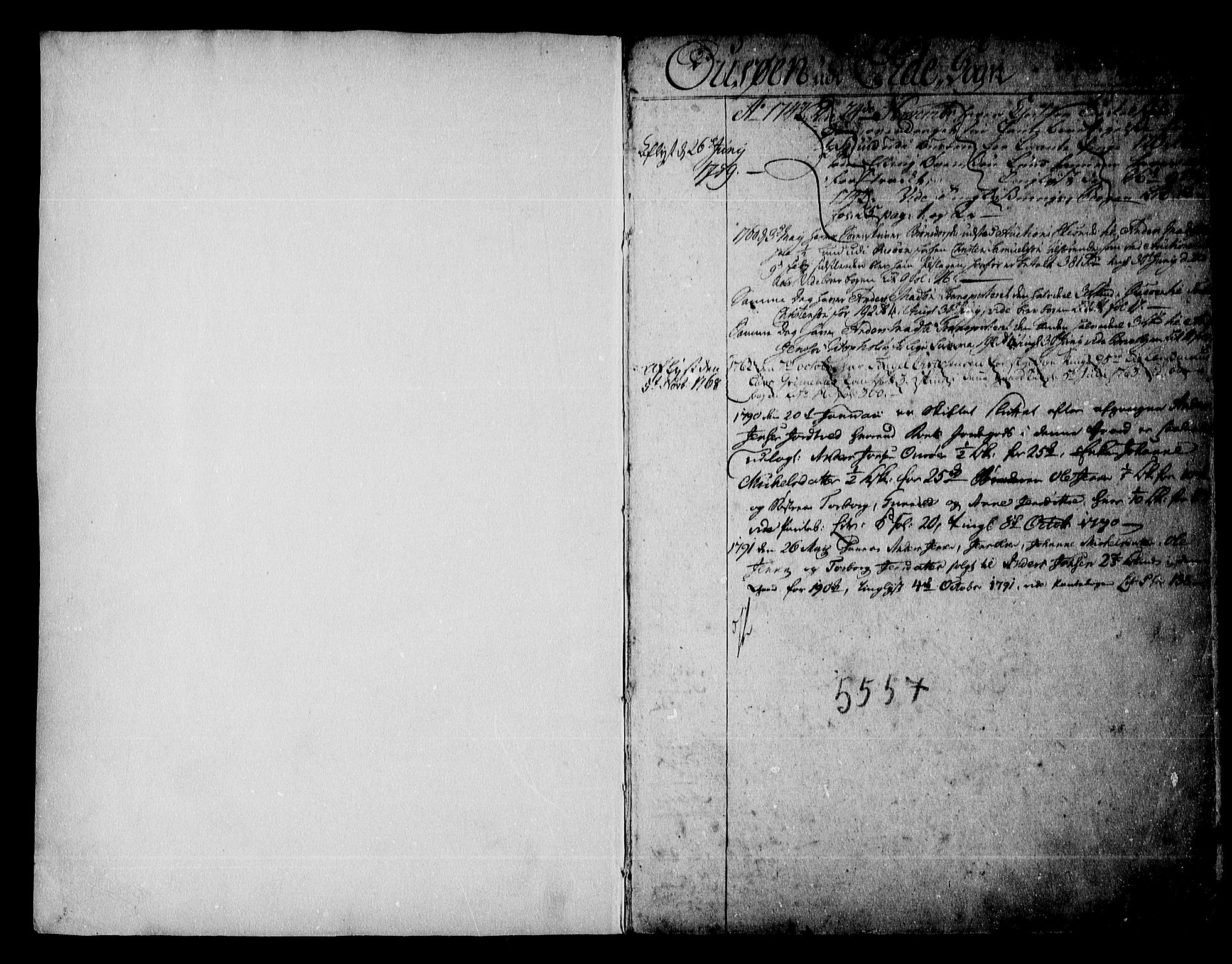 Nedenes sorenskriveri før 1824, SAK/1221-0007/G/Ga/L0013: Panteregister nr. 13, 1742-1799, s. 0-1