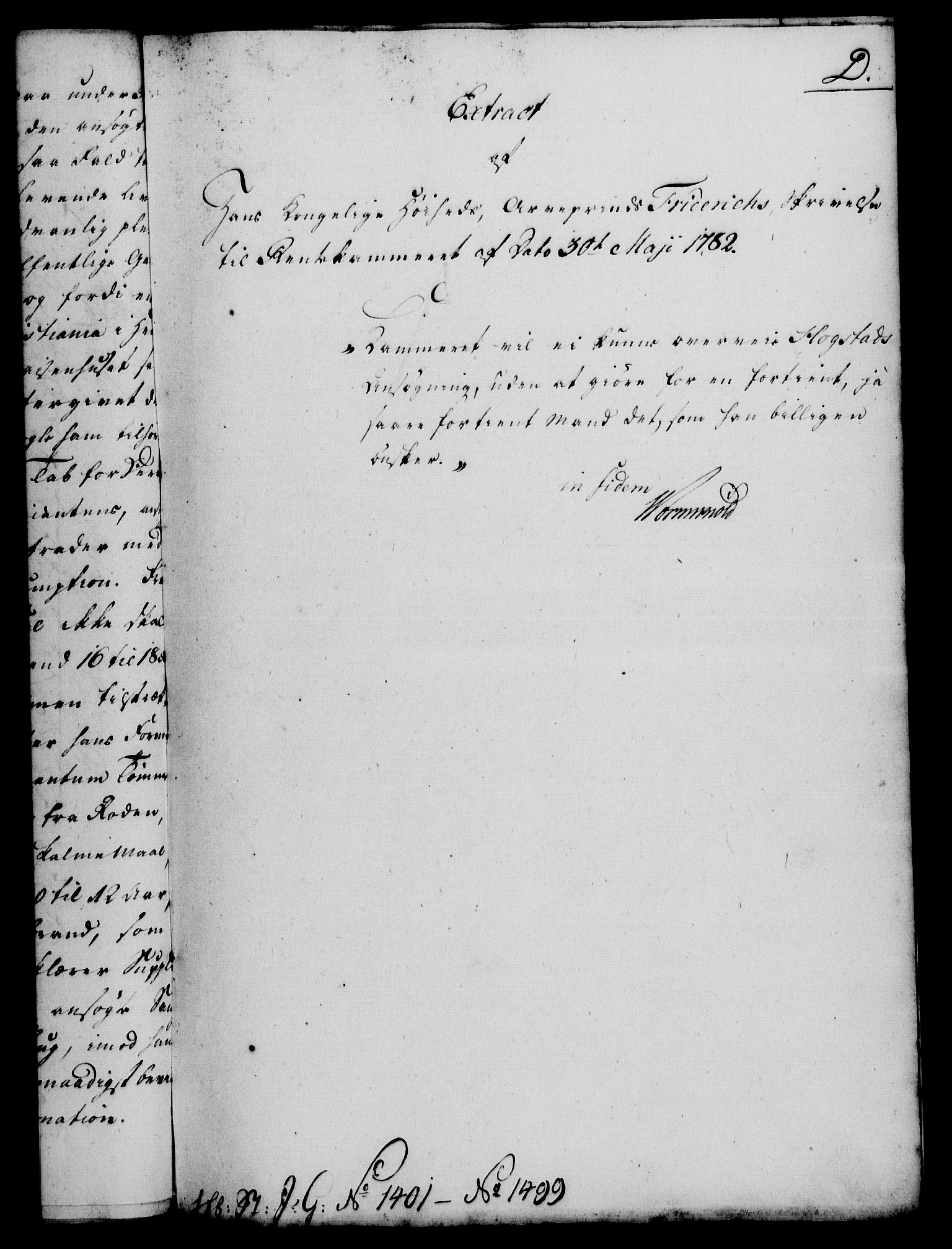 Rentekammeret, Kammerkanselliet, RA/EA-3111/G/Gf/Gfa/L0064: Norsk relasjons- og resolusjonsprotokoll (merket RK 52.64), 1782, s. 502