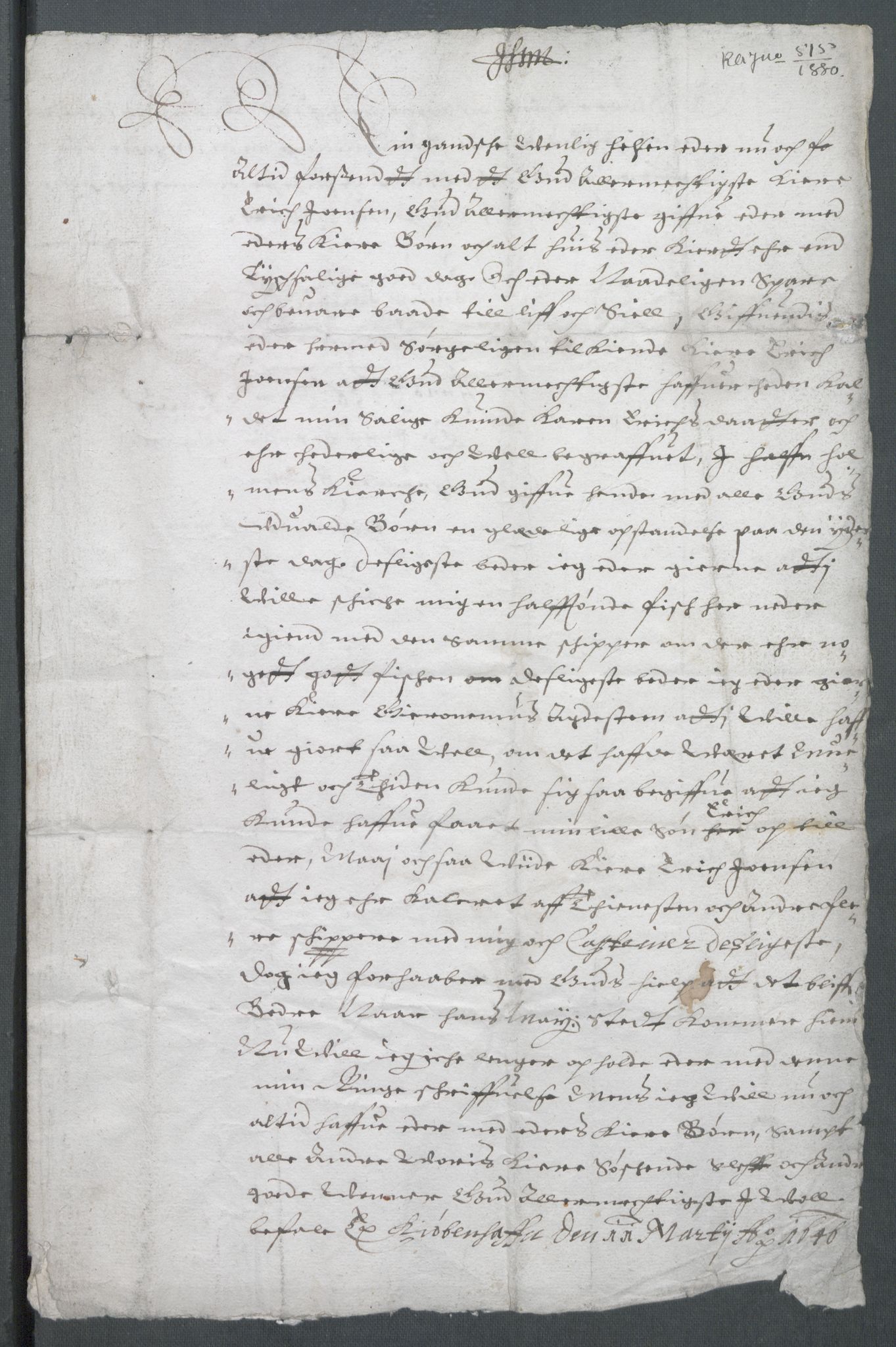 Riksarkivets diplomsamling, AV/RA-EA-5965/F02/L0159: Dokumenter, 1645-1646, s. 55