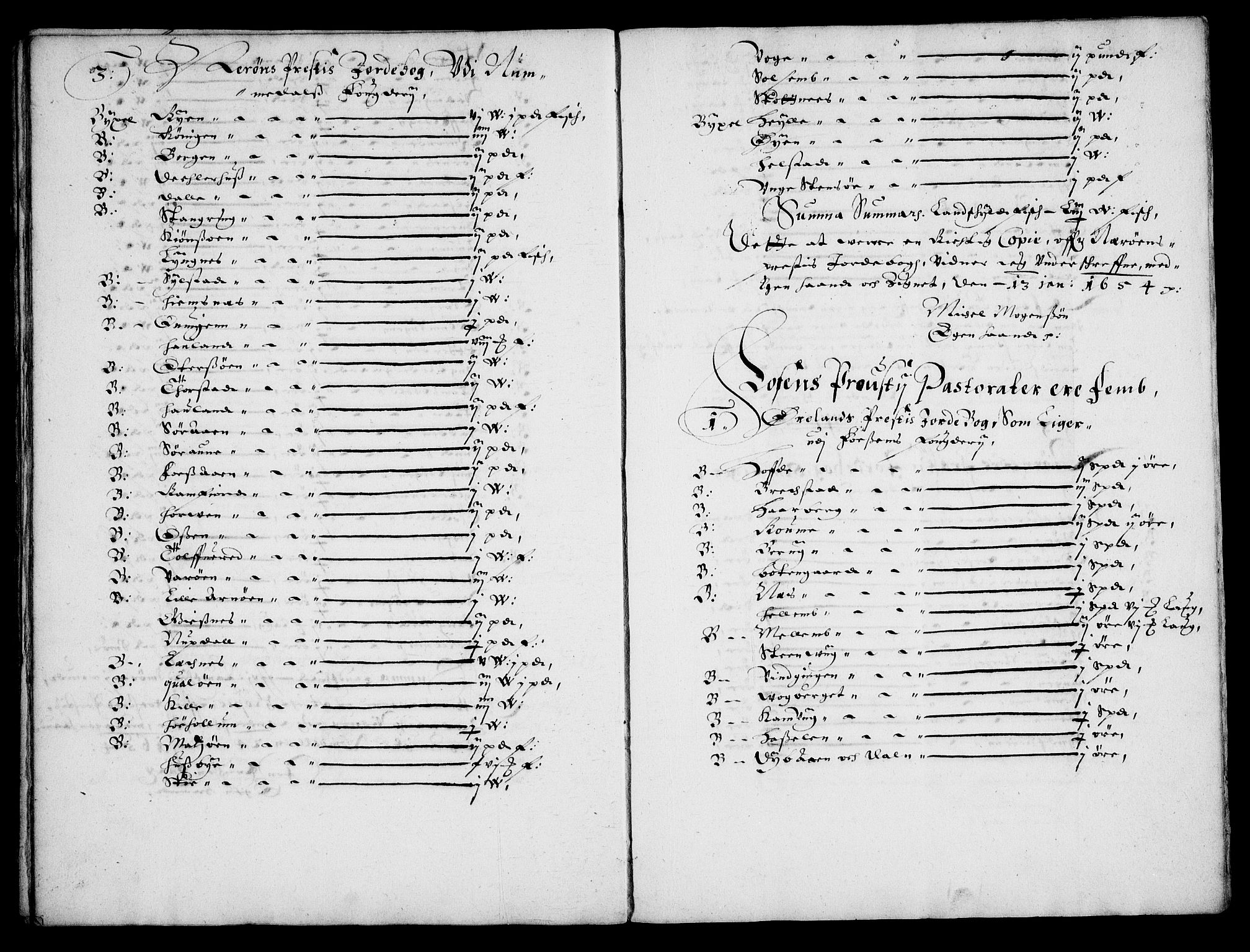 Rentekammeret inntil 1814, Realistisk ordnet avdeling, RA/EA-4070/Fc/Fca/L0004/0003: [Ca IV]  Trondheim stift / "Stichtens Bog", 1654