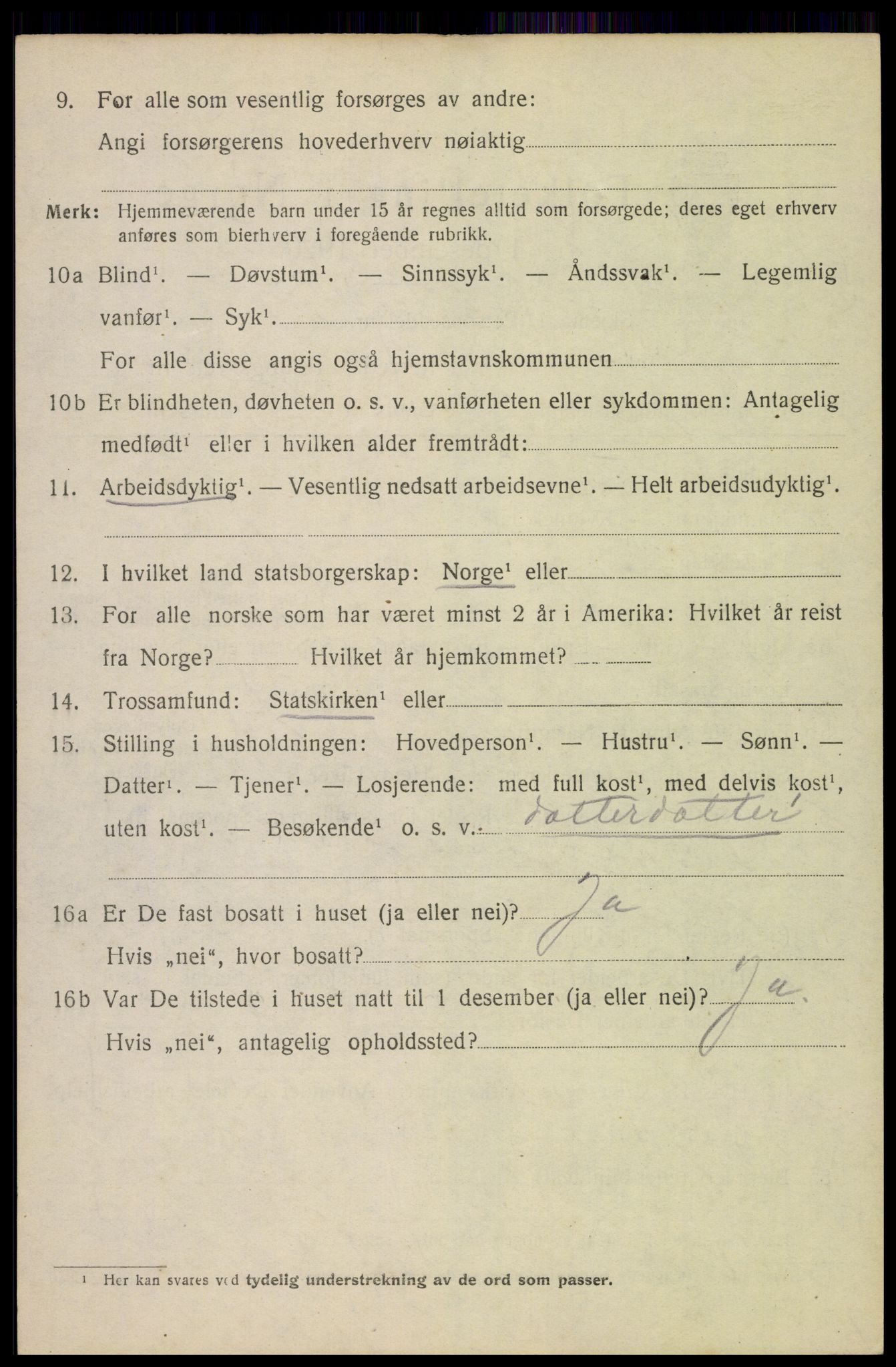 SAH, Folketelling 1920 for 0534 Gran herred, 1920, s. 4009
