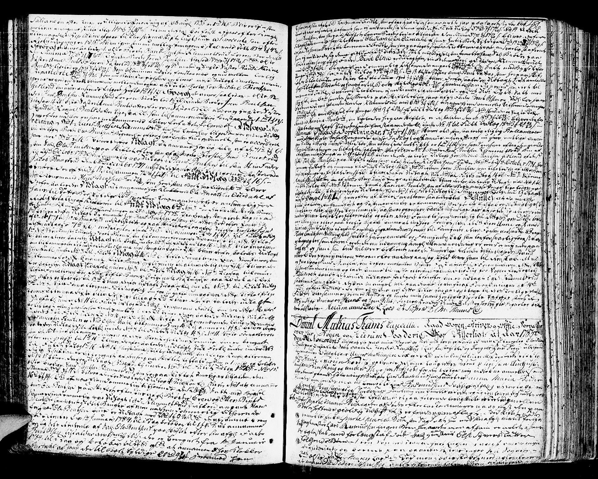 Lier, Røyken og Hurum sorenskriveri, AV/SAKO-A-89/H/Hc/L0006: Skifteprotokoll, 1773-1789, s. 485b-486a