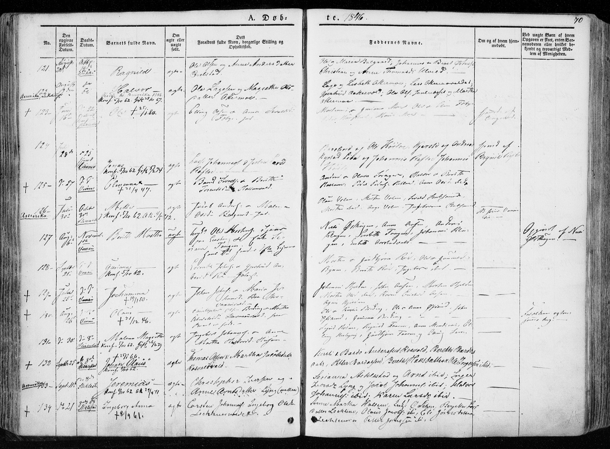 Ministerialprotokoller, klokkerbøker og fødselsregistre - Nord-Trøndelag, AV/SAT-A-1458/723/L0239: Ministerialbok nr. 723A08, 1841-1851, s. 70