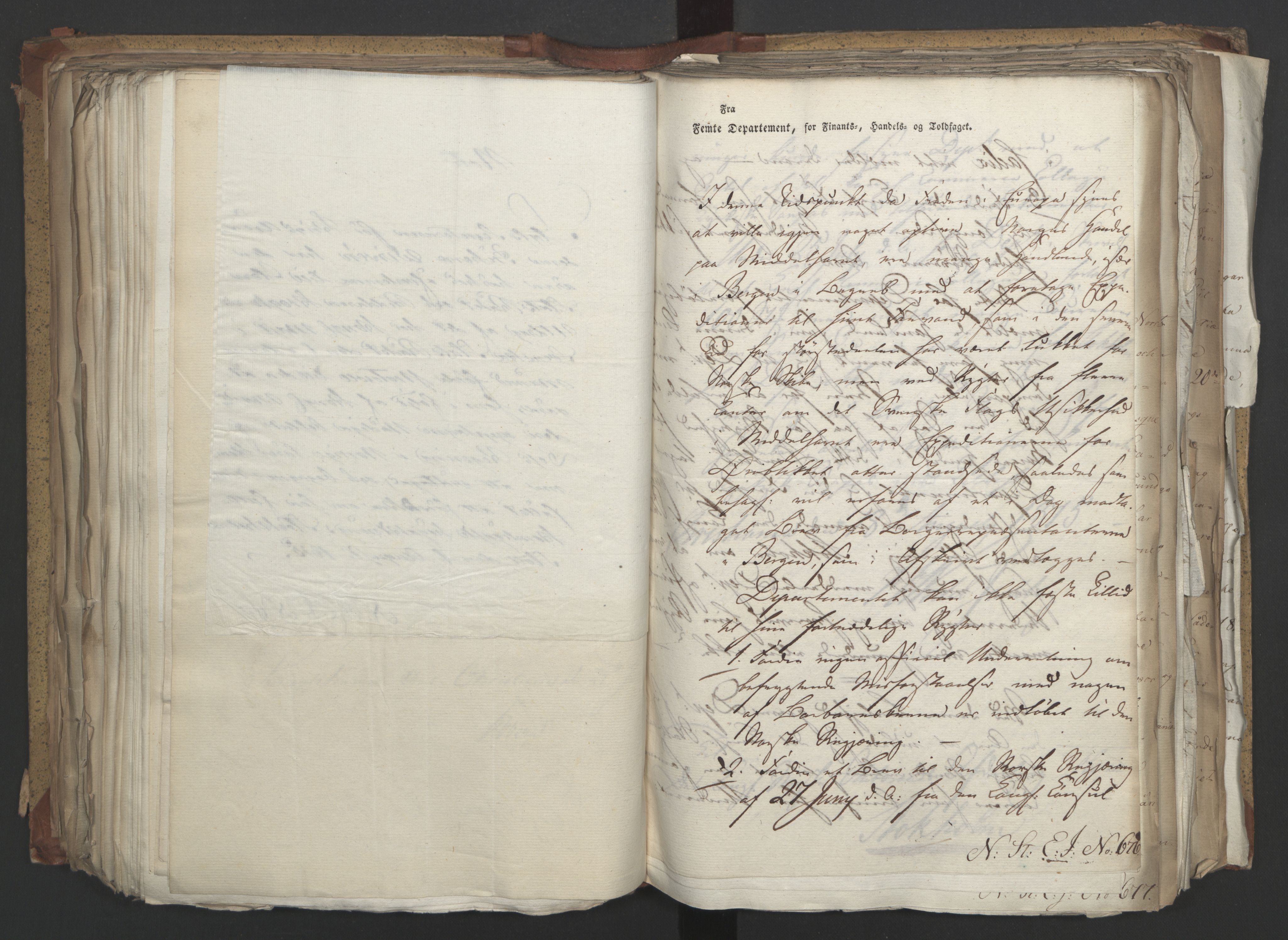 Statsrådsavdelingen i Stockholm, AV/RA-S-1003/D/Da/L0003: Regjeringsinnstillinger nr. 519-787, 1815, s. 316