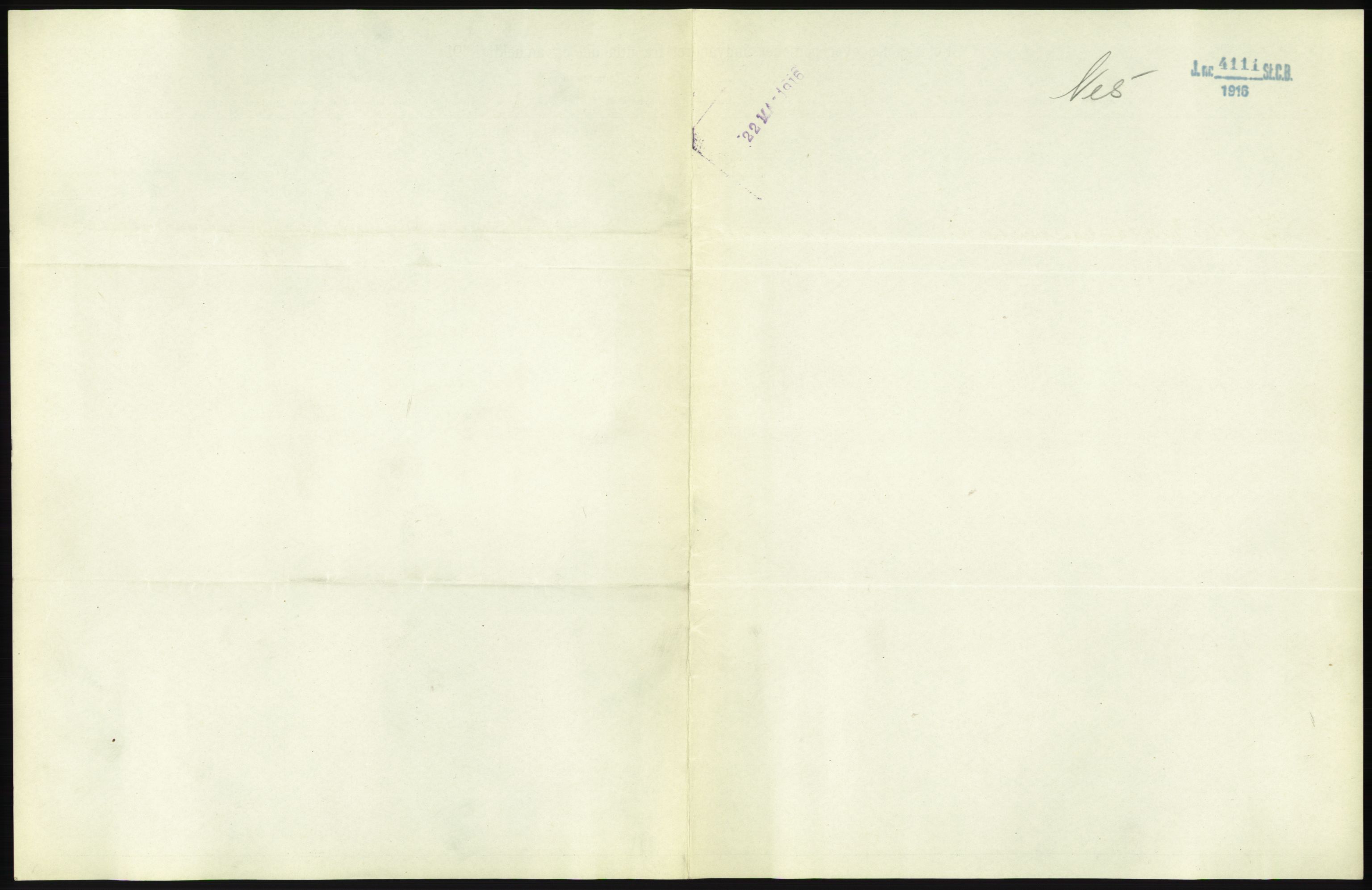 Statistisk sentralbyrå, Sosioøkonomiske emner, Folketellinger, boliger og boforhold, AV/RA-S-2231/F/Fa/L0001: Innvandring. Navn/fylkesvis, 1915, s. 289