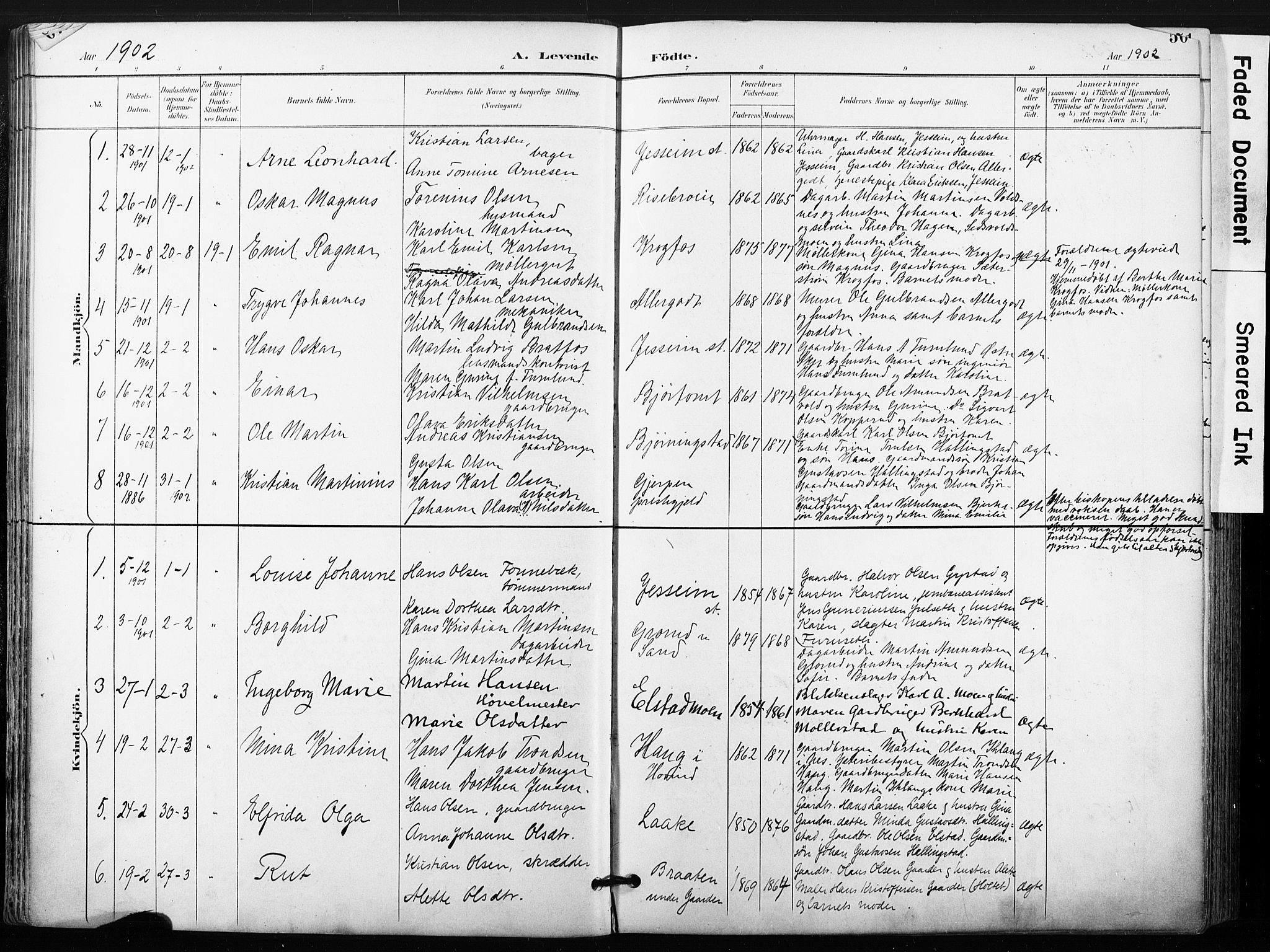 Ullensaker prestekontor Kirkebøker, AV/SAO-A-10236a/F/Fb/L0002: Ministerialbok nr. II 2, 1894-1909, s. 50