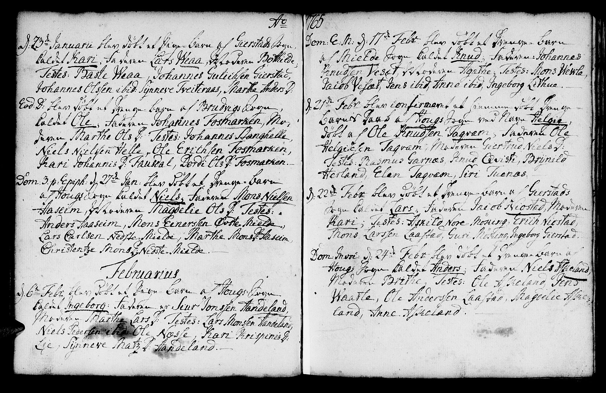 Haus sokneprestembete, SAB/A-75601/H/Haa: Ministerialbok nr. A 8, 1754-1769, s. 86