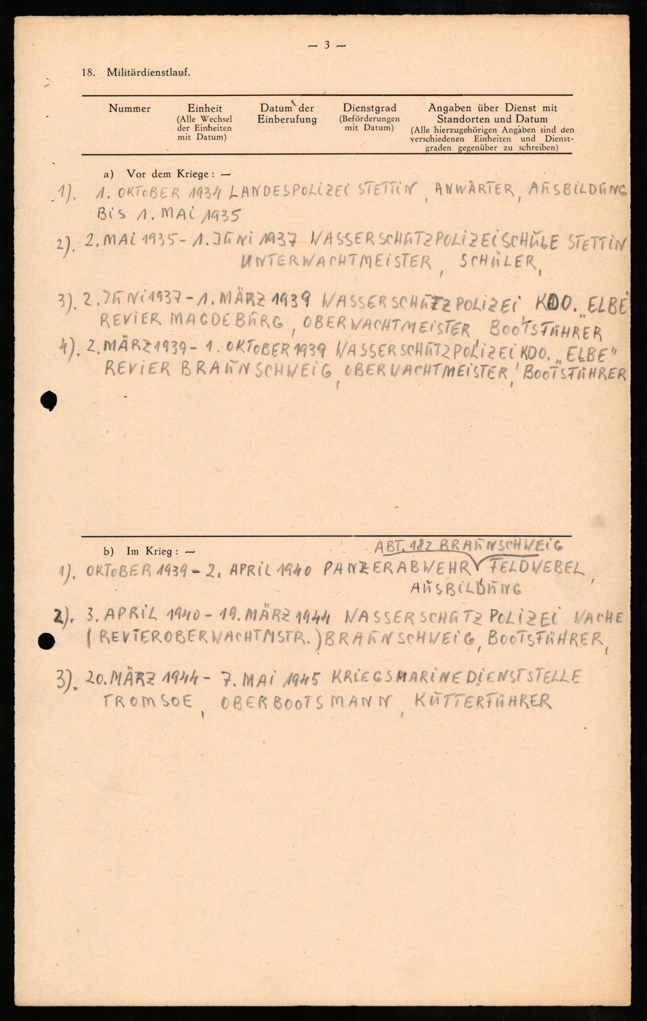 Forsvaret, Forsvarets overkommando II, AV/RA-RAFA-3915/D/Db/L0009: CI Questionaires. Tyske okkupasjonsstyrker i Norge. Tyskere., 1945-1946, s. 505