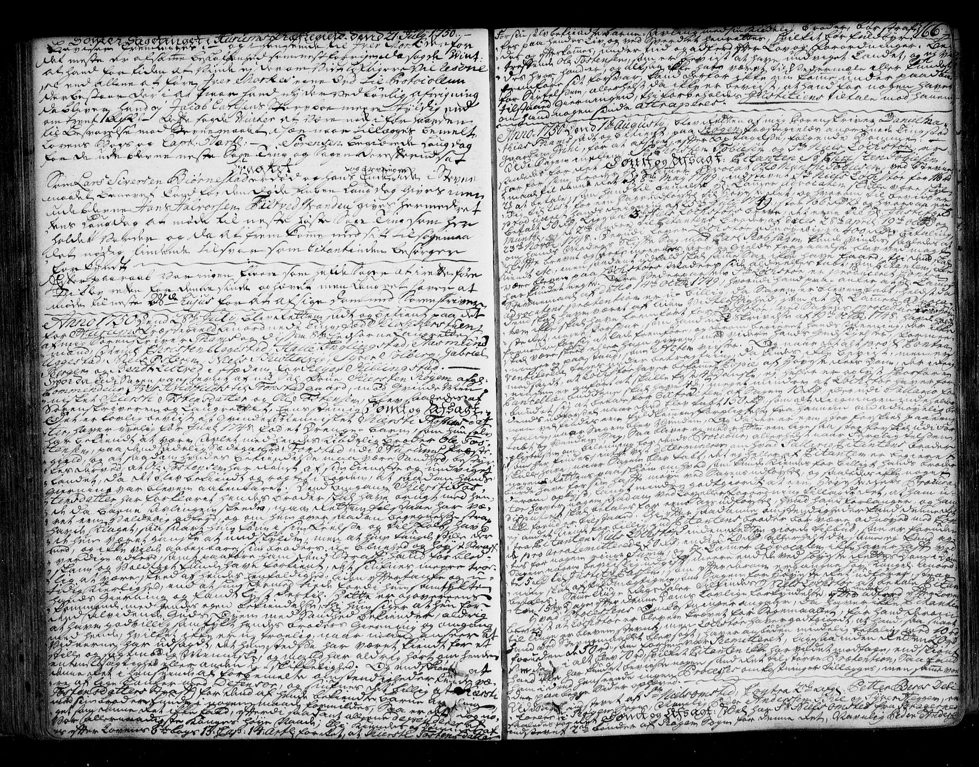 Lier, Røyken og Hurum sorenskriveri, AV/SAKO-A-89/F/Fa/L0052: Tingbok, 1748-1755, s. 166
