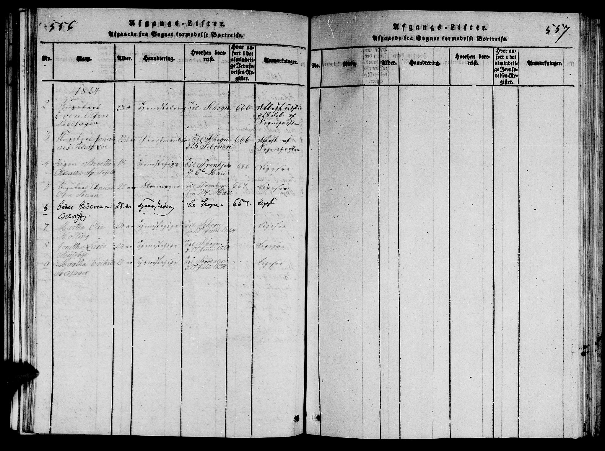 Ministerialprotokoller, klokkerbøker og fødselsregistre - Nord-Trøndelag, SAT/A-1458/714/L0132: Klokkerbok nr. 714C01, 1817-1824, s. 556-557