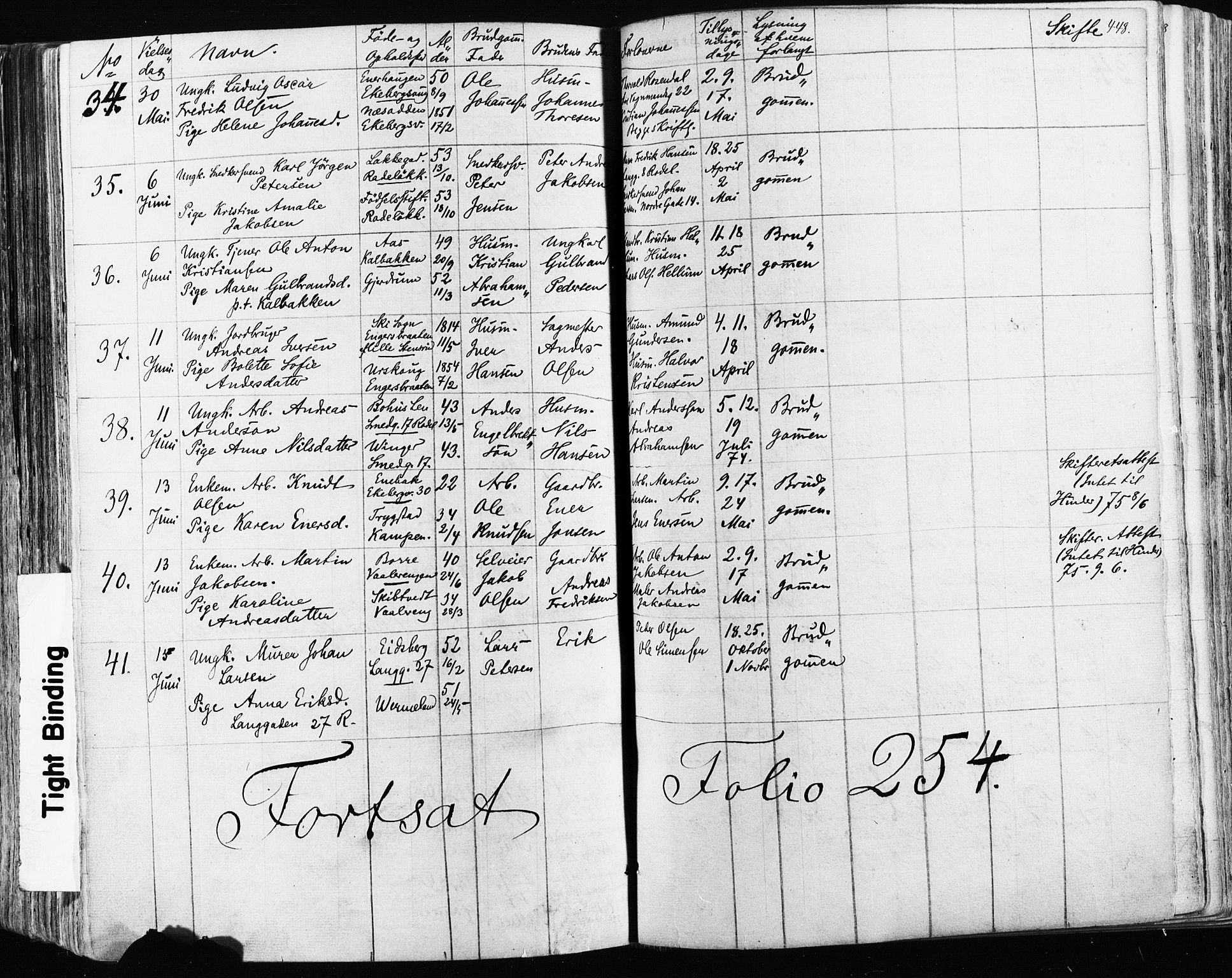 Østre Aker prestekontor Kirkebøker, AV/SAO-A-10840/F/Fa/L0003: Ministerialbok nr. I 3, 1869-1875, s. 448