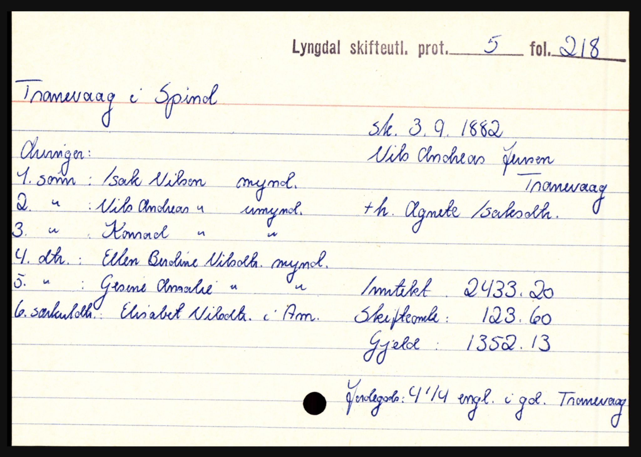Lyngdal sorenskriveri, AV/SAK-1221-0004/H, s. 11821