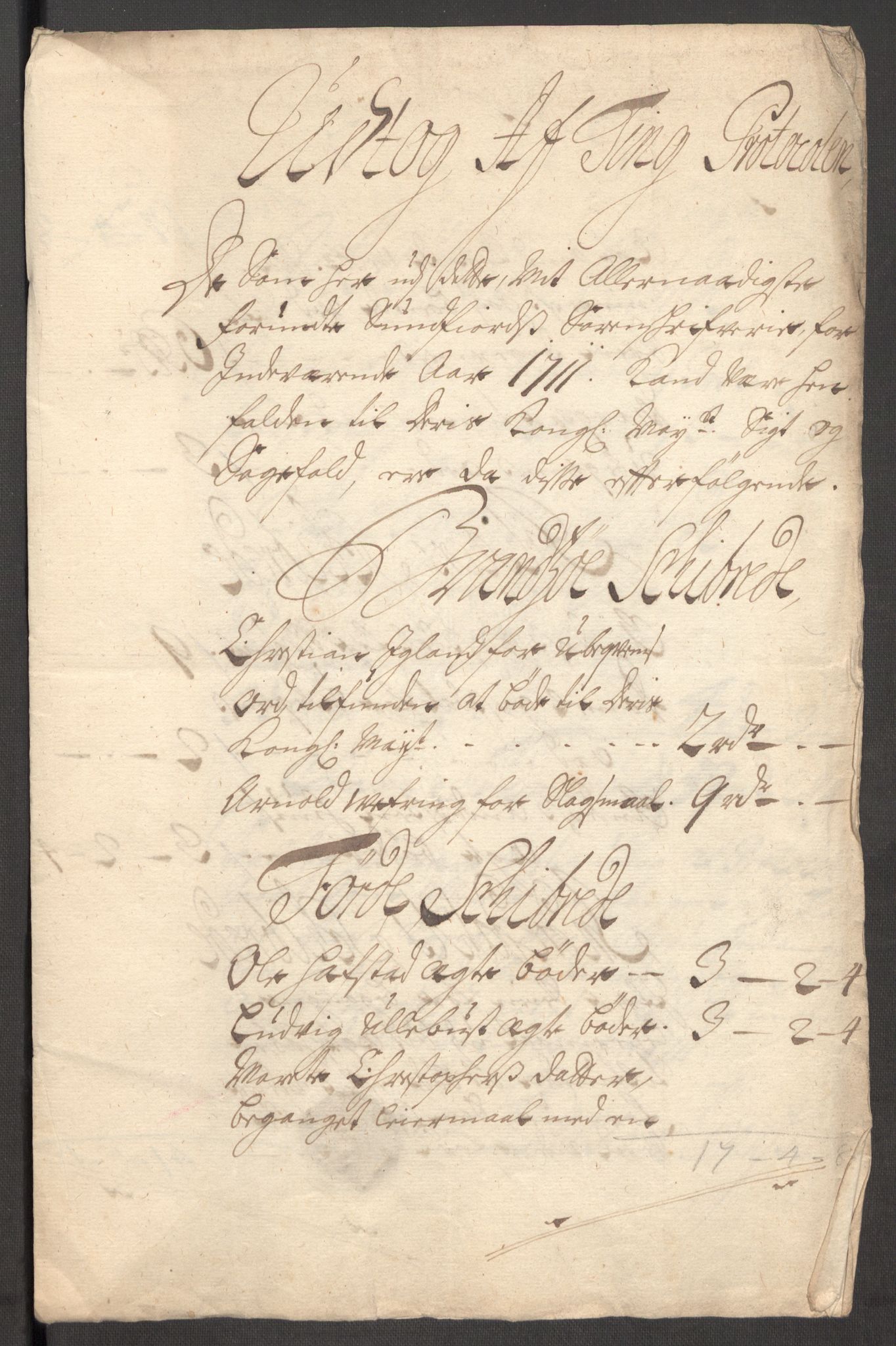 Rentekammeret inntil 1814, Reviderte regnskaper, Fogderegnskap, AV/RA-EA-4092/R53/L3433: Fogderegnskap Sunn- og Nordfjord, 1710-1711, s. 245