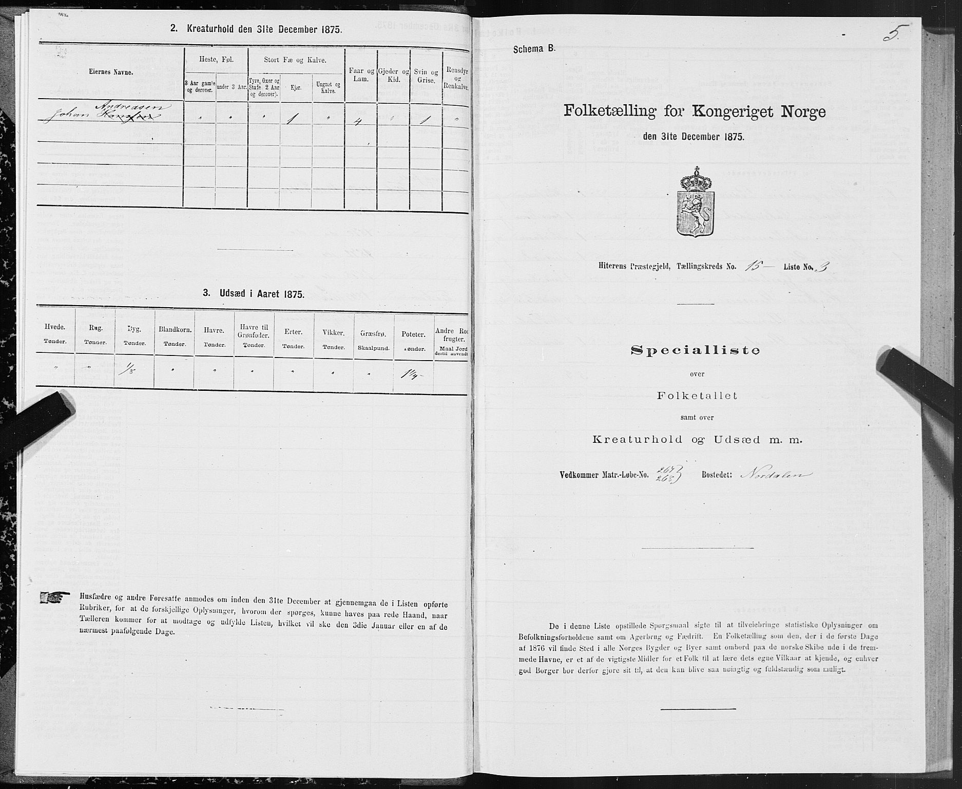 SAT, Folketelling 1875 for 1617P Hitra prestegjeld, 1875, s. 8005