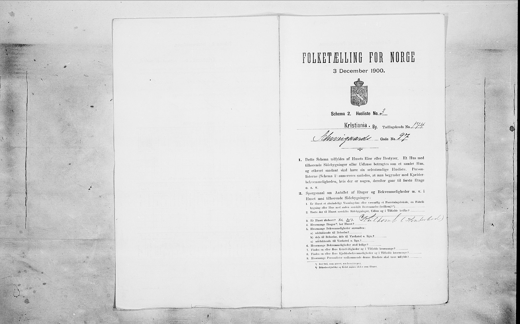SAO, Folketelling 1900 for 0301 Kristiania kjøpstad, 1900, s. 82379