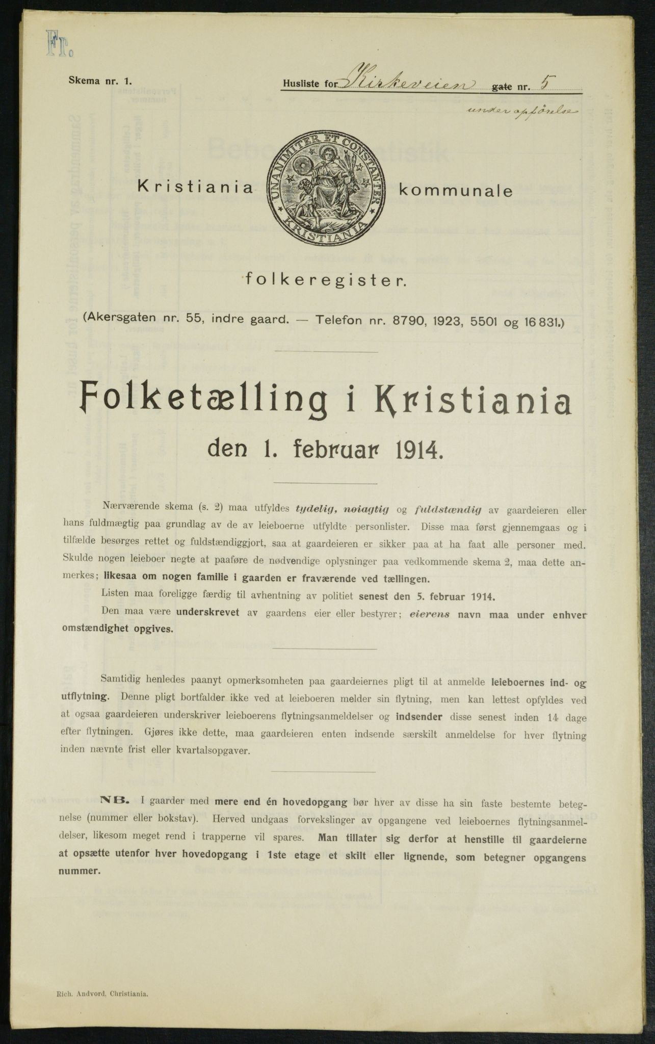 OBA, Kommunal folketelling 1.2.1914 for Kristiania, 1914, s. 50841