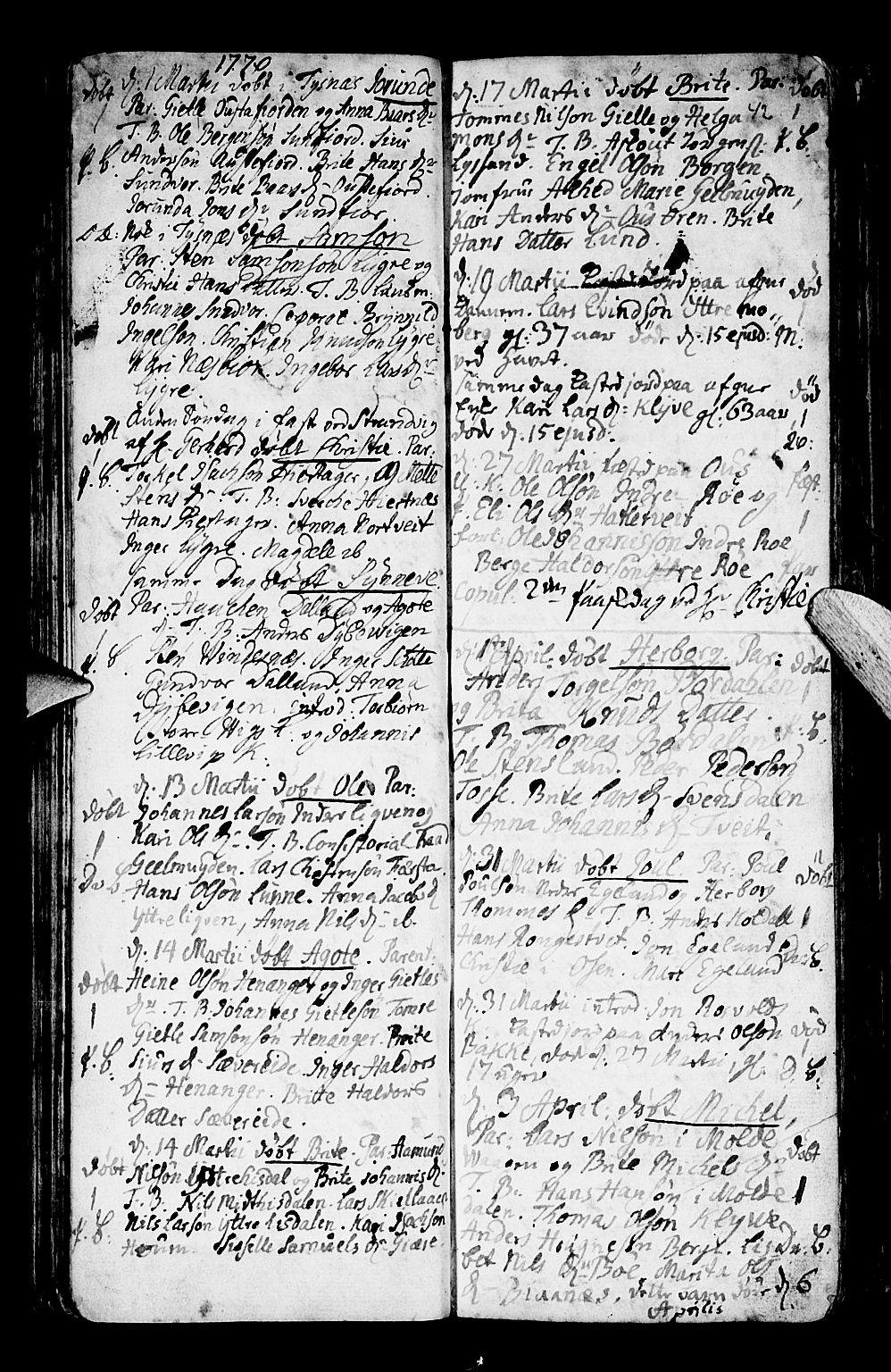 Os sokneprestembete, SAB/A-99929: Ministerialbok nr. A 9, 1766-1779, s. 42