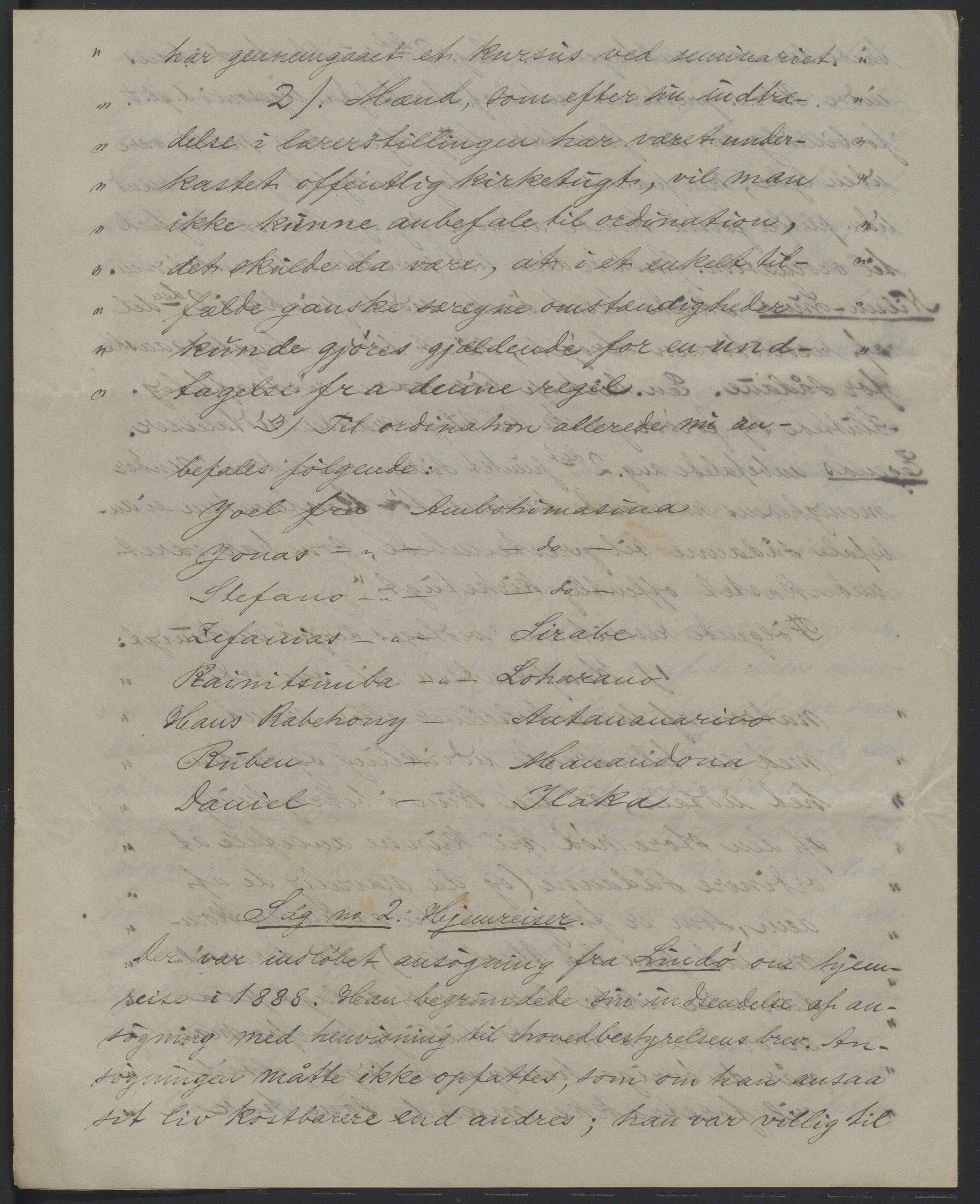 Det Norske Misjonsselskap - hovedadministrasjonen, VID/MA-A-1045/D/Da/Daa/L0037/0002: Konferansereferat og årsberetninger / Konferansereferat fra Madagaskar Innland., 1887