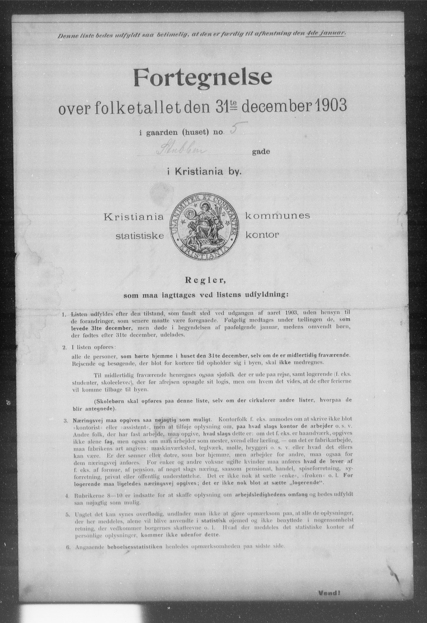 OBA, Kommunal folketelling 31.12.1903 for Kristiania kjøpstad, 1903, s. 20338